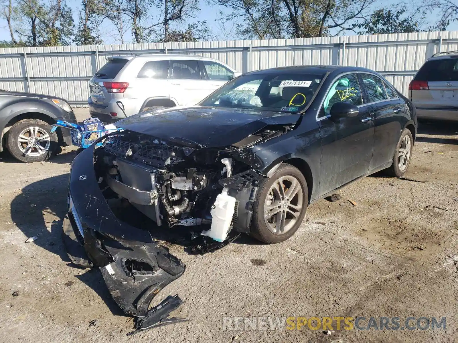 2 Photograph of a damaged car W1K3G4FB3LJ222500 MERCEDES-BENZ A-CLASS 2020