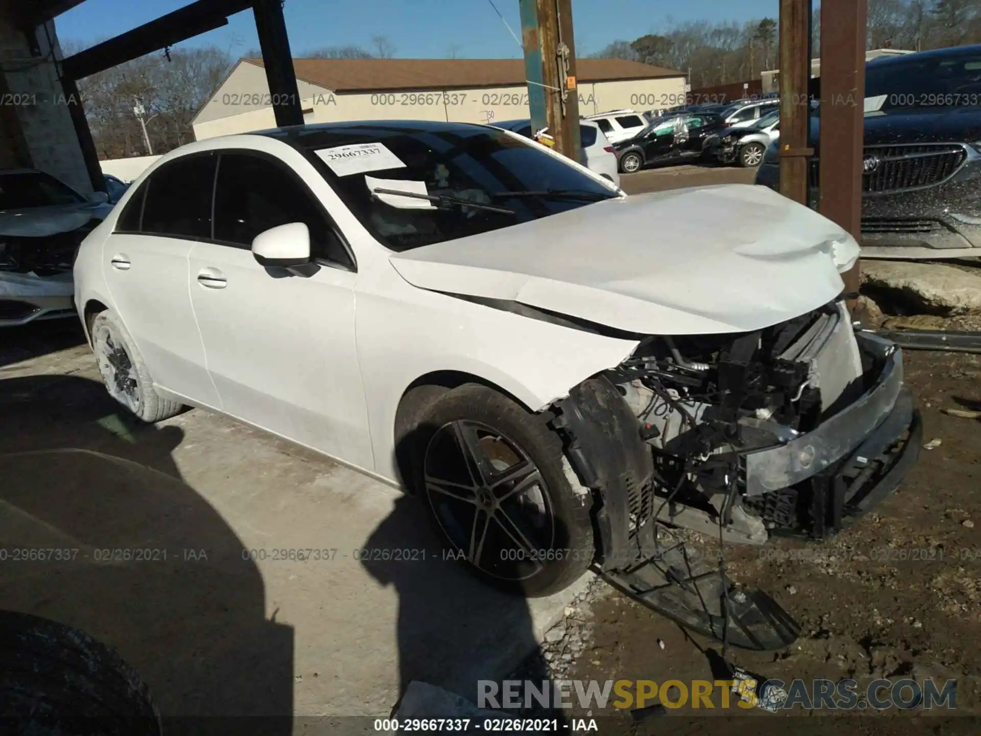 1 Photograph of a damaged car W1K3G4FB8LJ222962 MERCEDES-BENZ A-CLASS 2020