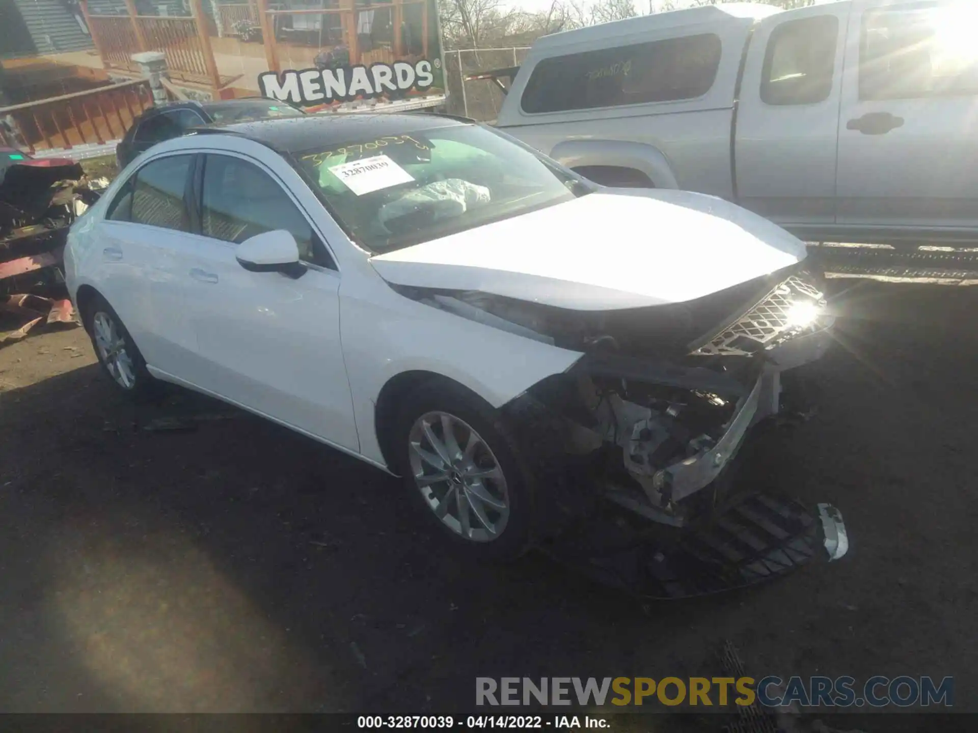 1 Photograph of a damaged car W1K3G4FBXLW045544 MERCEDES-BENZ A-CLASS 2020