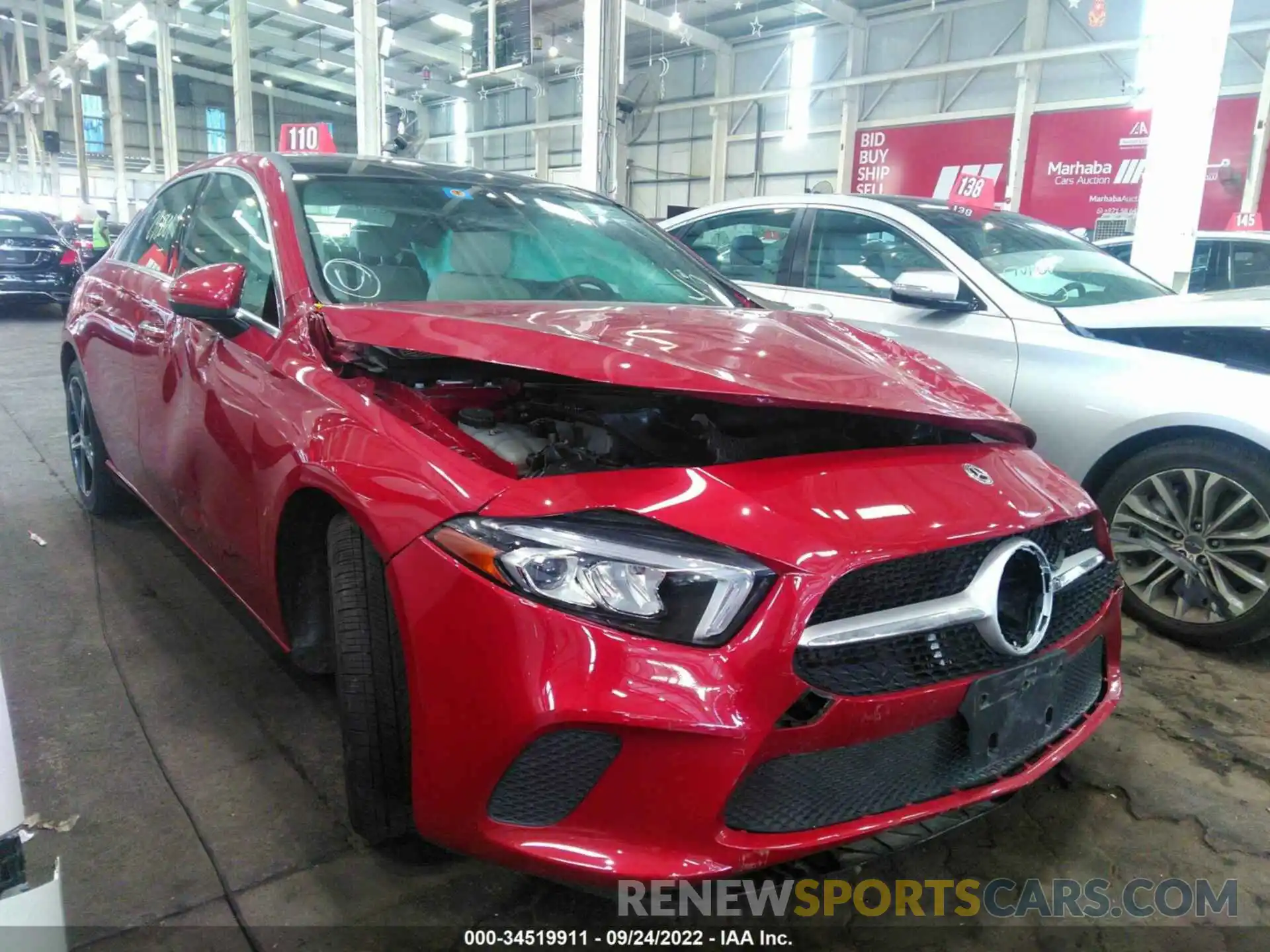 1 Photograph of a damaged car 00K3G4EB1MJ290801 MERCEDES-BENZ A-CLASS 2021