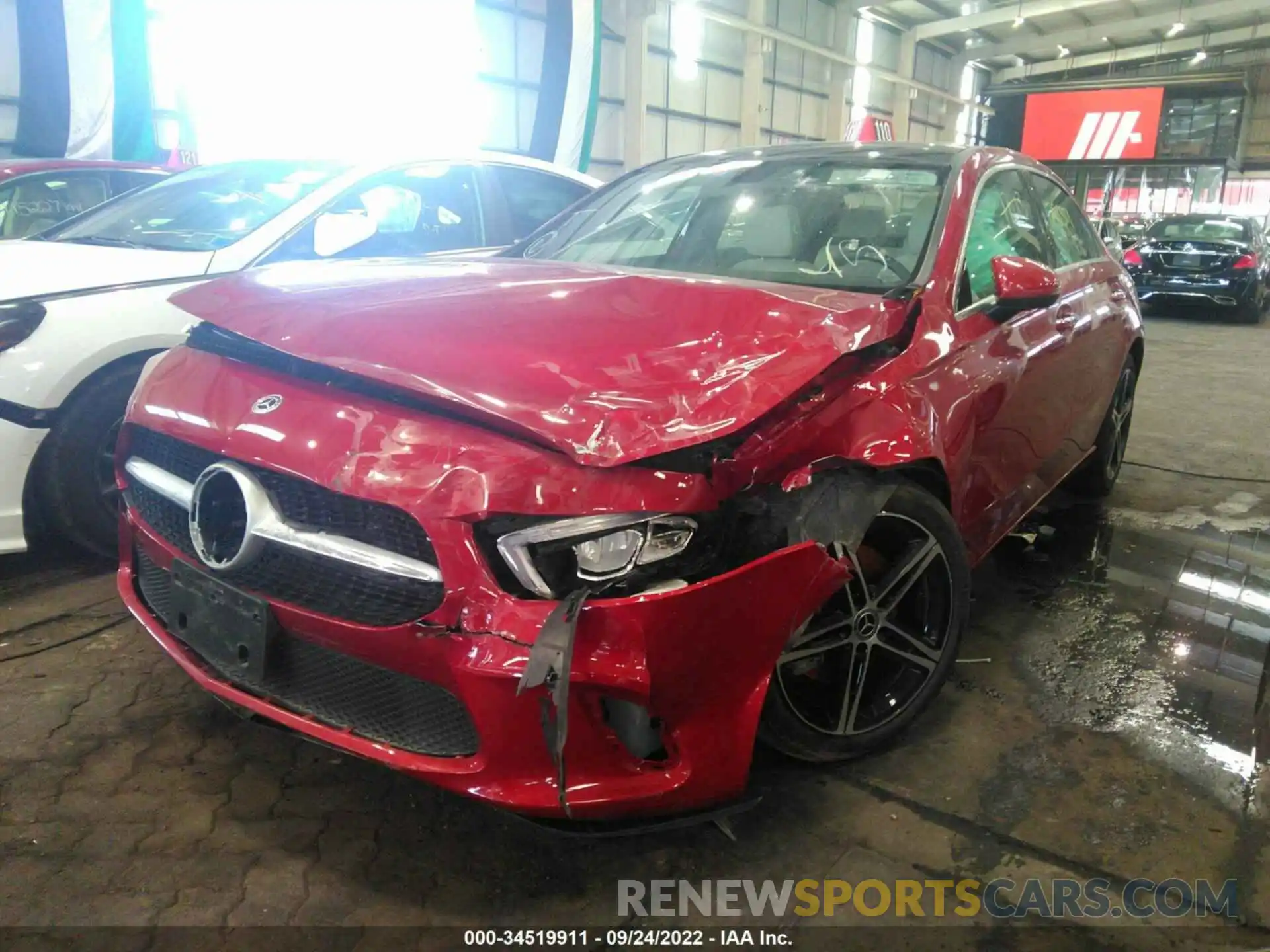 2 Photograph of a damaged car 00K3G4EB1MJ290801 MERCEDES-BENZ A-CLASS 2021