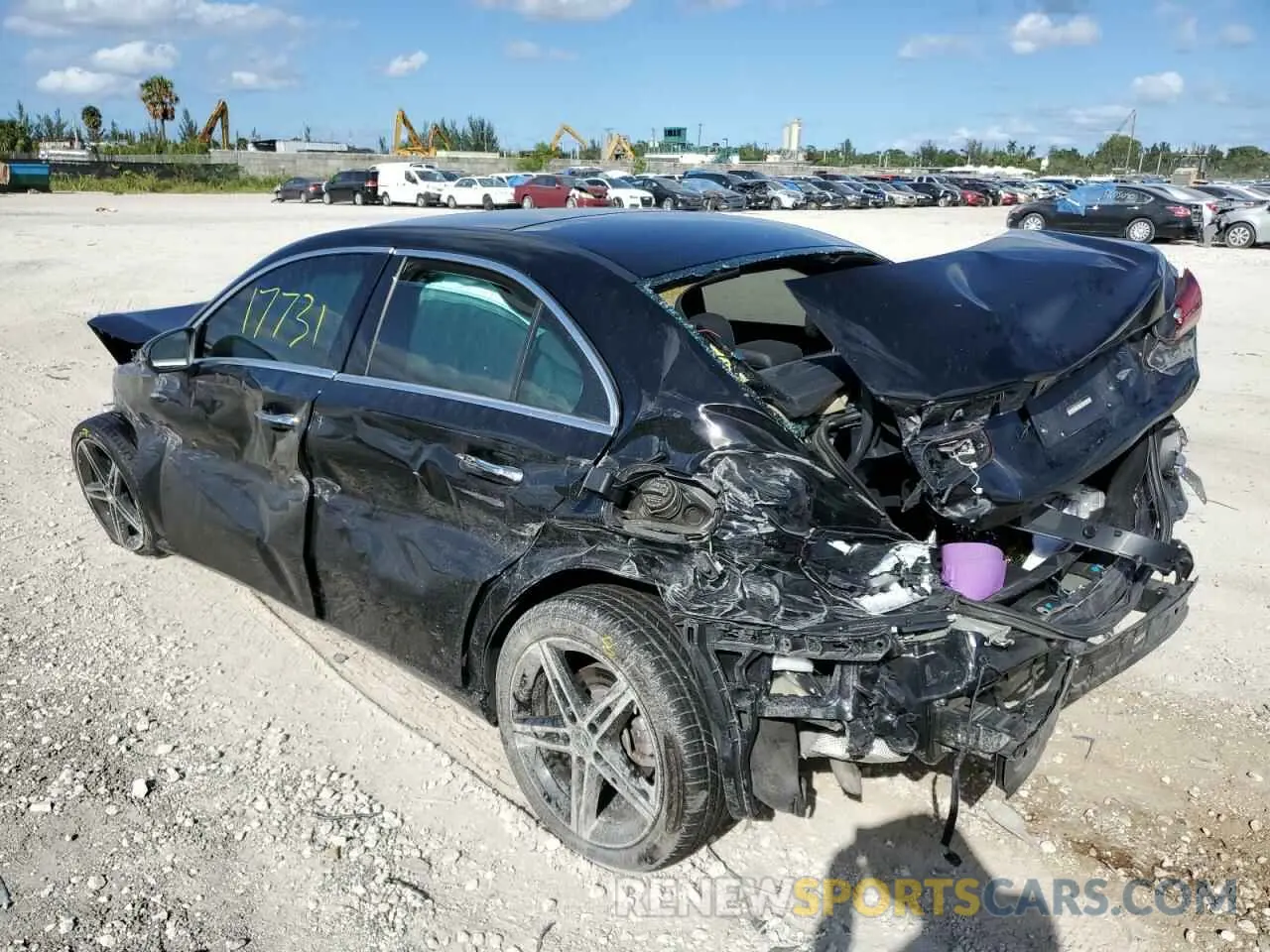 3 Photograph of a damaged car W1K3G4EB0MJ288375 MERCEDES-BENZ A-CLASS 2021