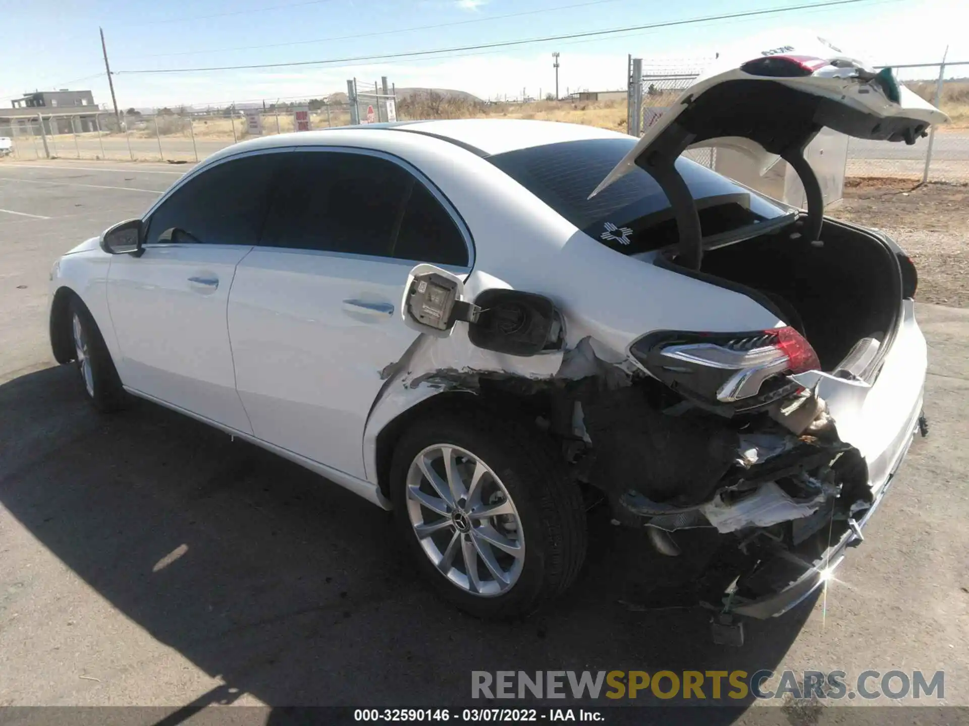 3 Photograph of a damaged car W1K3G4EB0MJ316675 MERCEDES-BENZ A-CLASS 2021