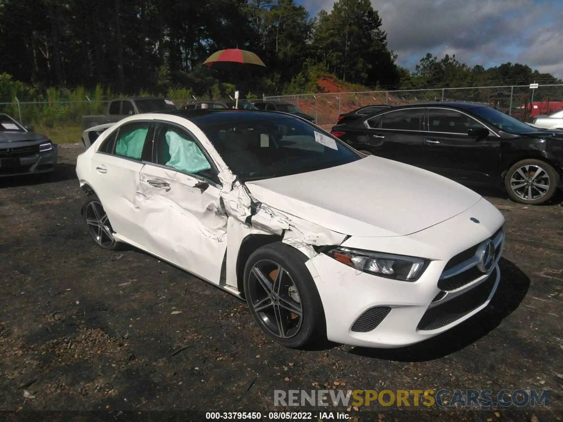 1 Photograph of a damaged car W1K3G4EB7MJ256278 MERCEDES-BENZ A-CLASS 2021