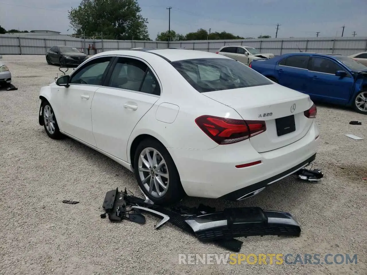 3 Photograph of a damaged car W1K3G4EB9MJ316206 MERCEDES-BENZ A-CLASS 2021