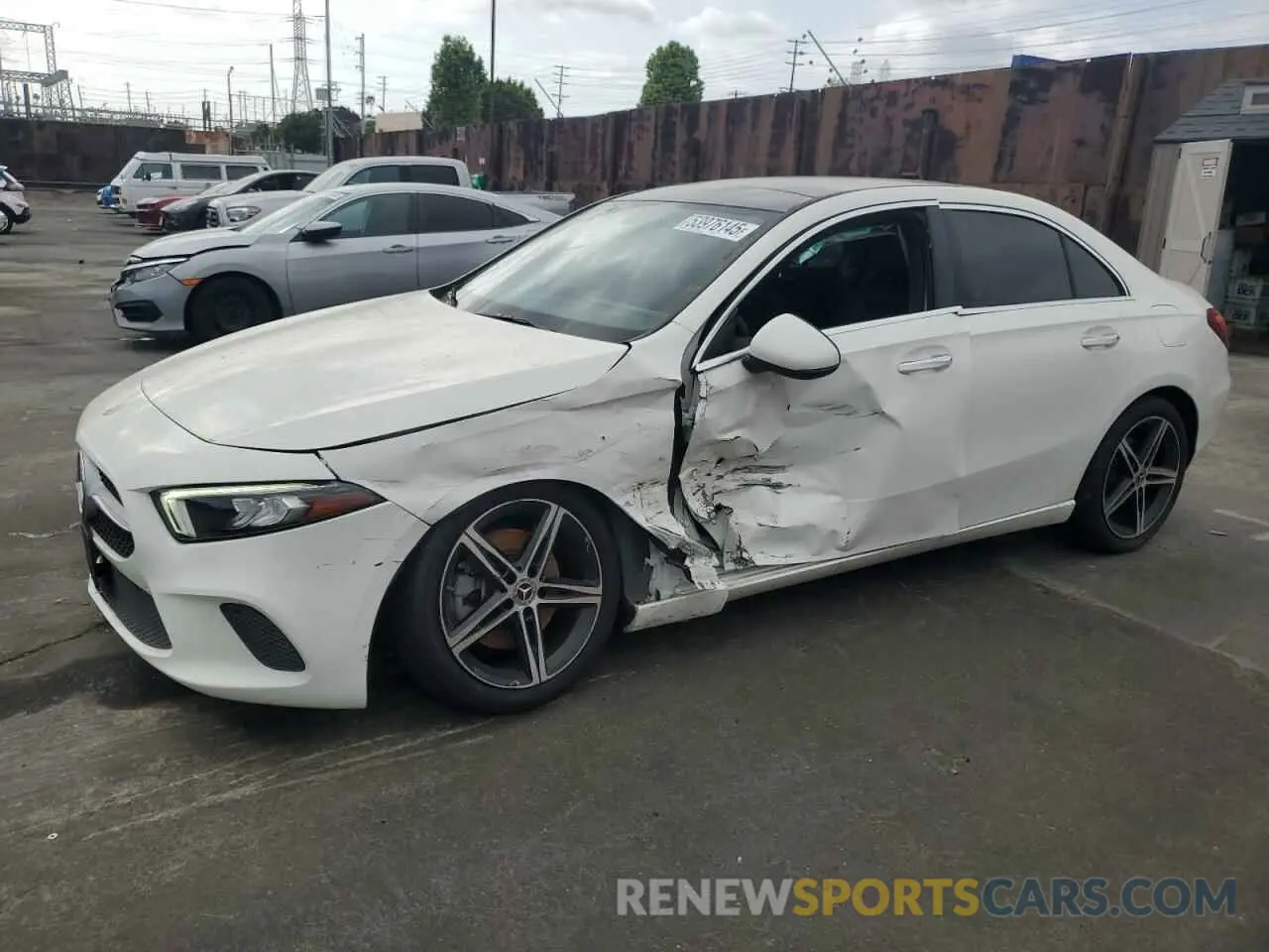 1 Photograph of a damaged car W1K3G4EB9MJ316934 MERCEDES-BENZ A-CLASS 2021