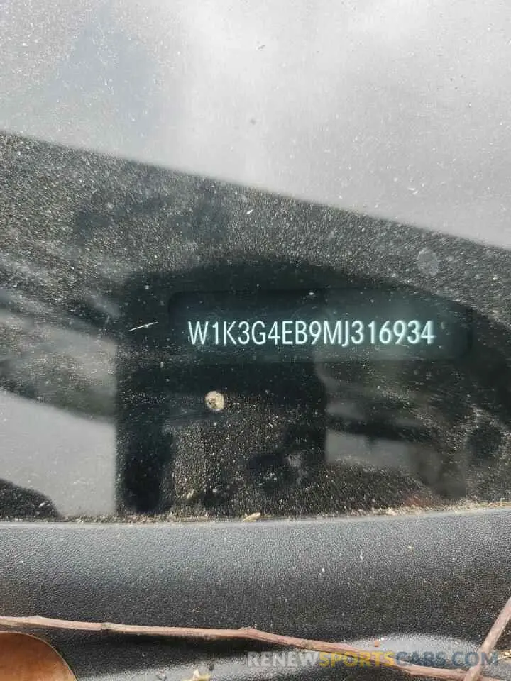 12 Photograph of a damaged car W1K3G4EB9MJ316934 MERCEDES-BENZ A-CLASS 2021