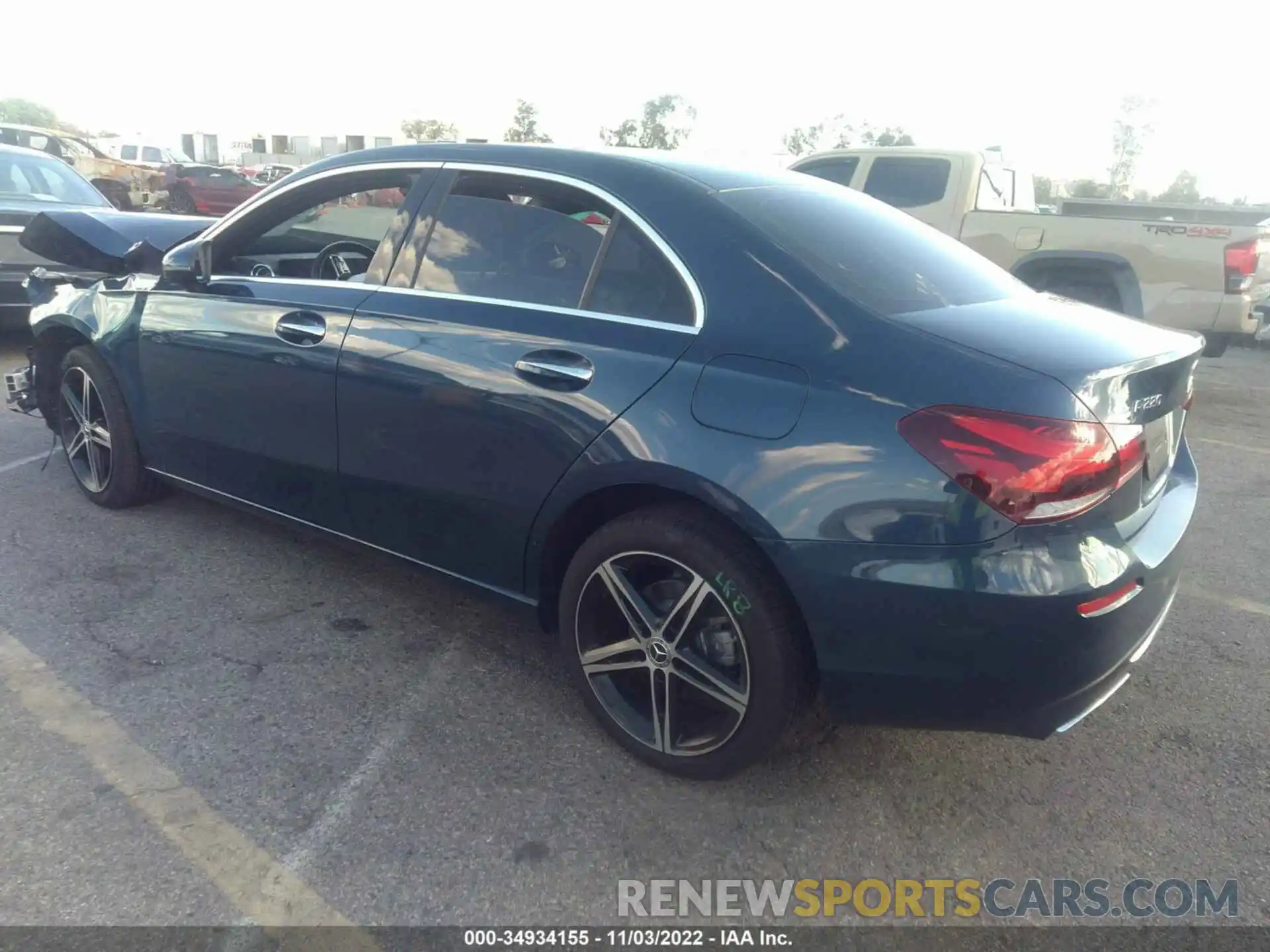 3 Photograph of a damaged car W1K3G4EBXMJ309457 MERCEDES-BENZ A-CLASS 2021