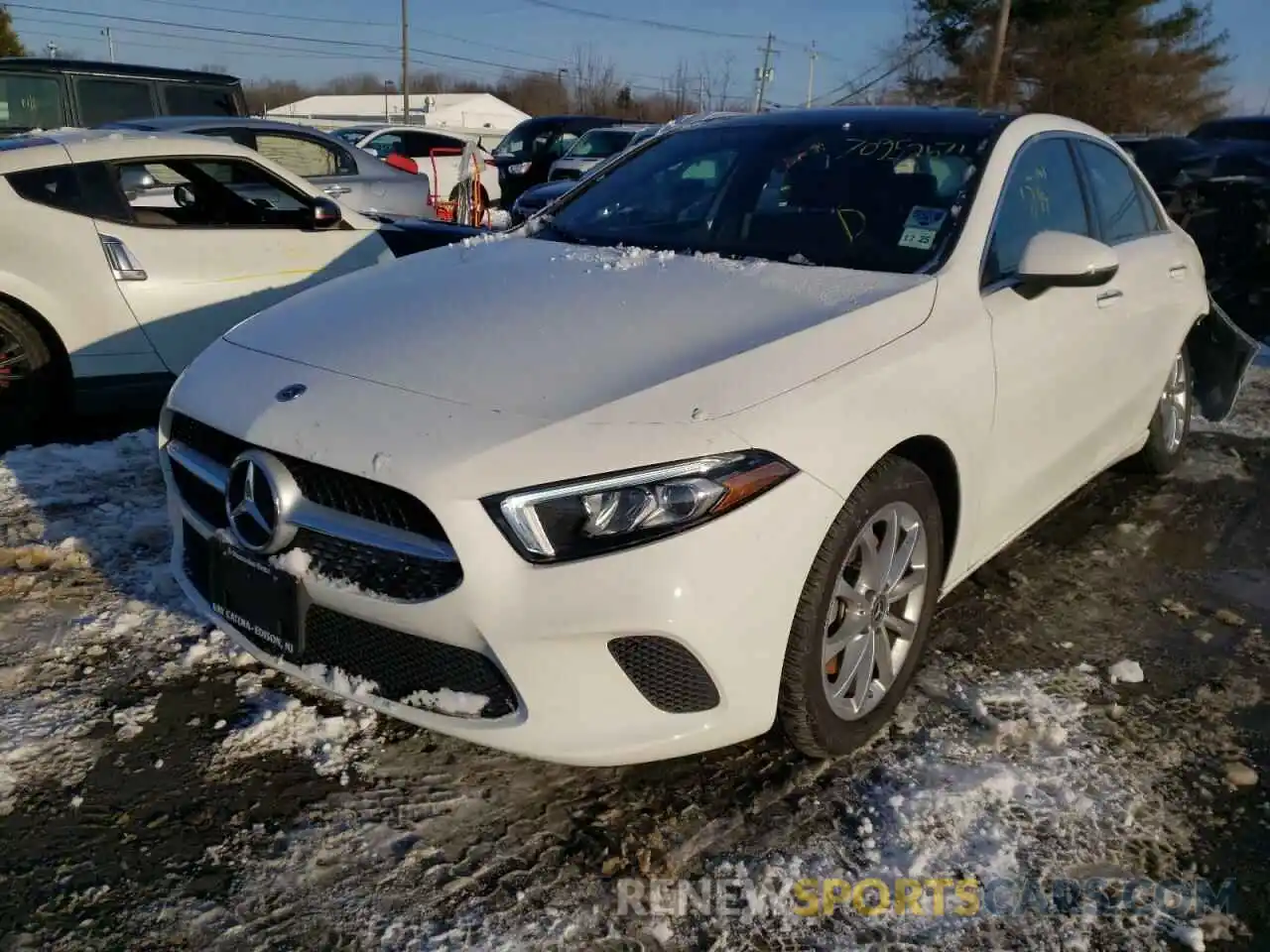 2 Photograph of a damaged car W1K3G4FB0MJ275043 MERCEDES-BENZ A-CLASS 2021