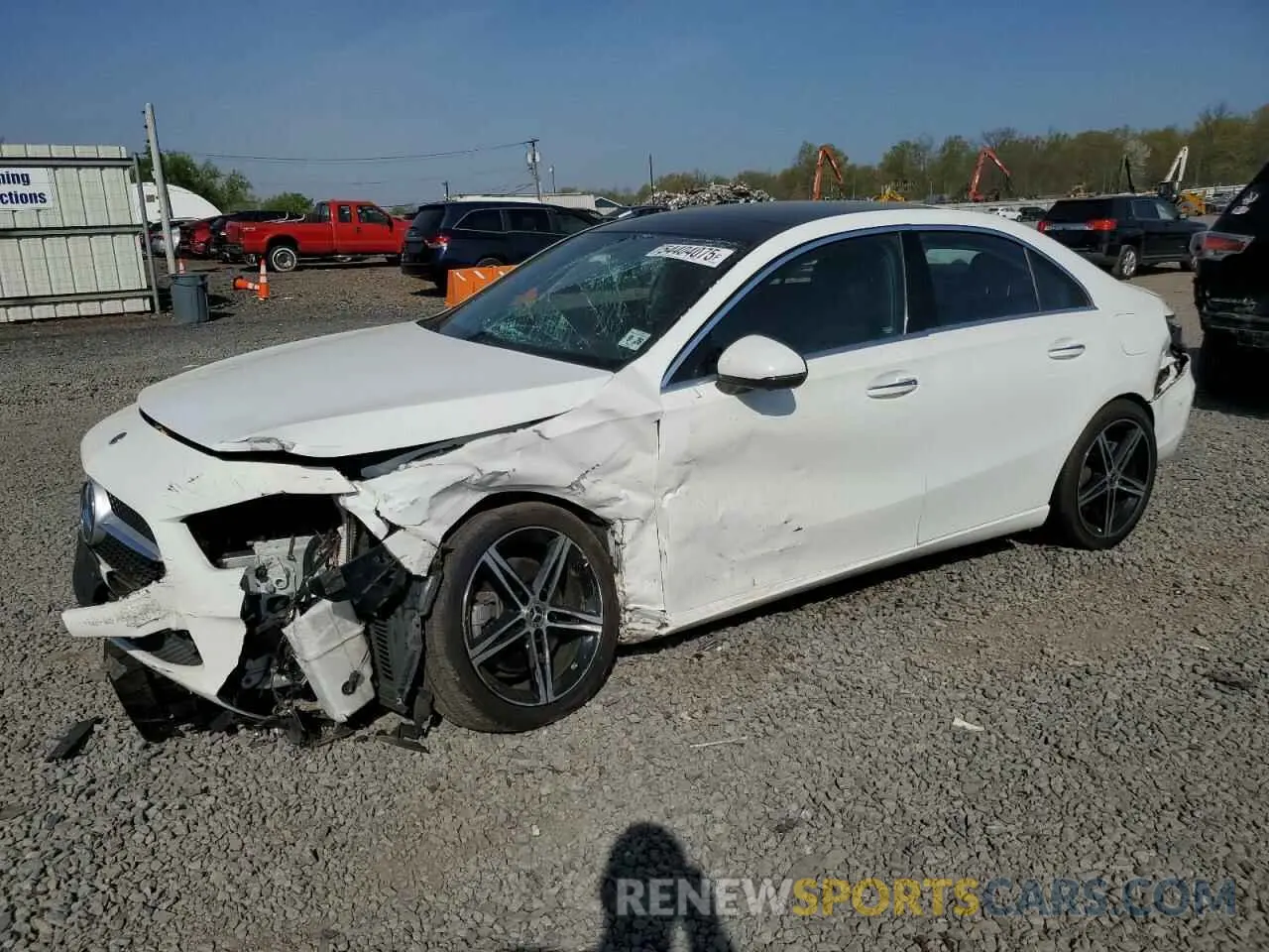 1 Photograph of a damaged car W1K3G4FB0MJ292358 MERCEDES-BENZ A-CLASS 2021