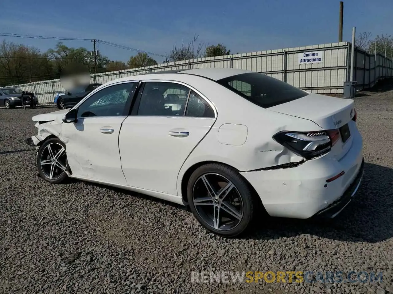 2 Photograph of a damaged car W1K3G4FB0MJ292358 MERCEDES-BENZ A-CLASS 2021