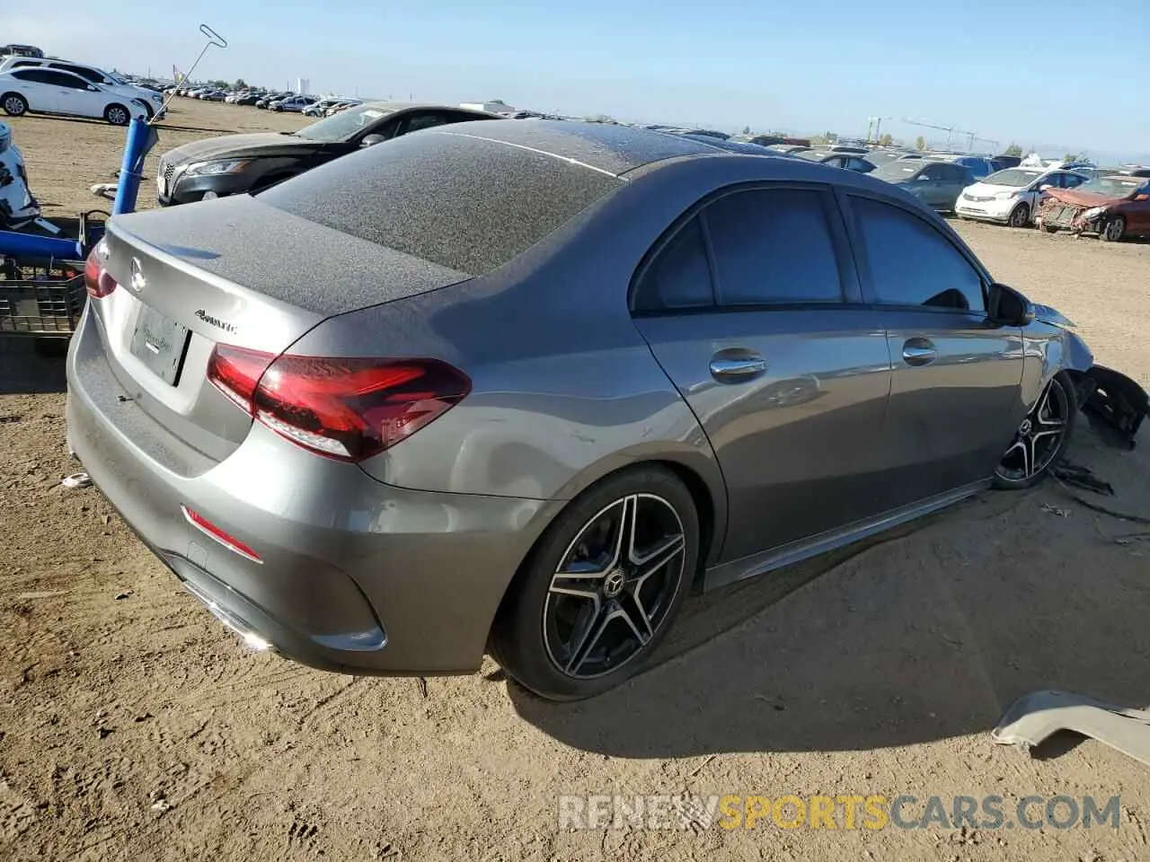3 Photograph of a damaged car W1K3G4FB0MJ322362 MERCEDES-BENZ A-CLASS 2021