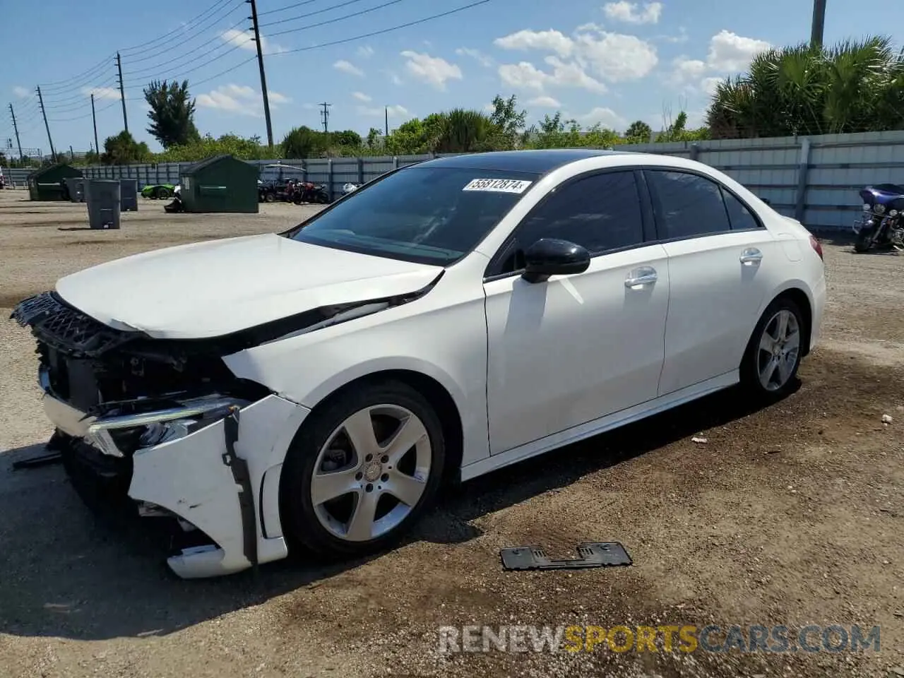 1 Photograph of a damaged car W1K3G4FB1MJ258512 MERCEDES-BENZ A-CLASS 2021