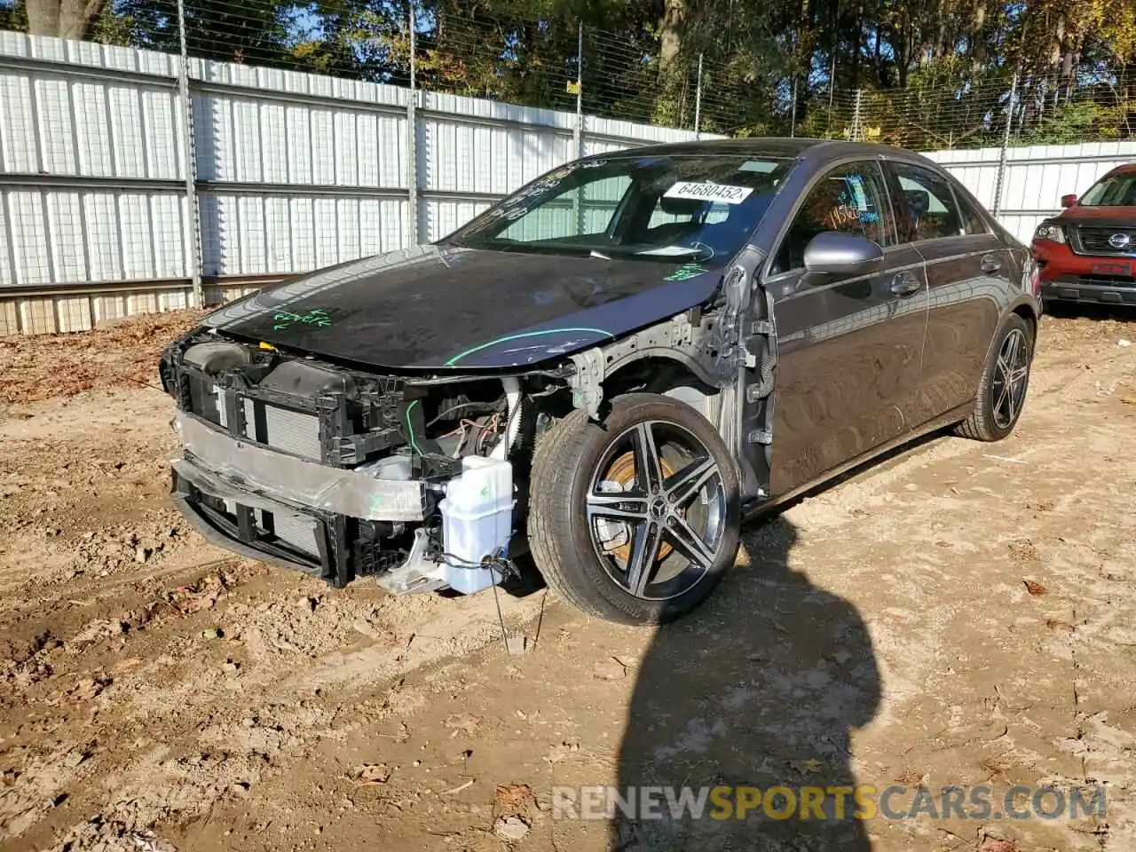 2 Photograph of a damaged car W1K3G4FB4MJ288183 MERCEDES-BENZ A-CLASS 2021