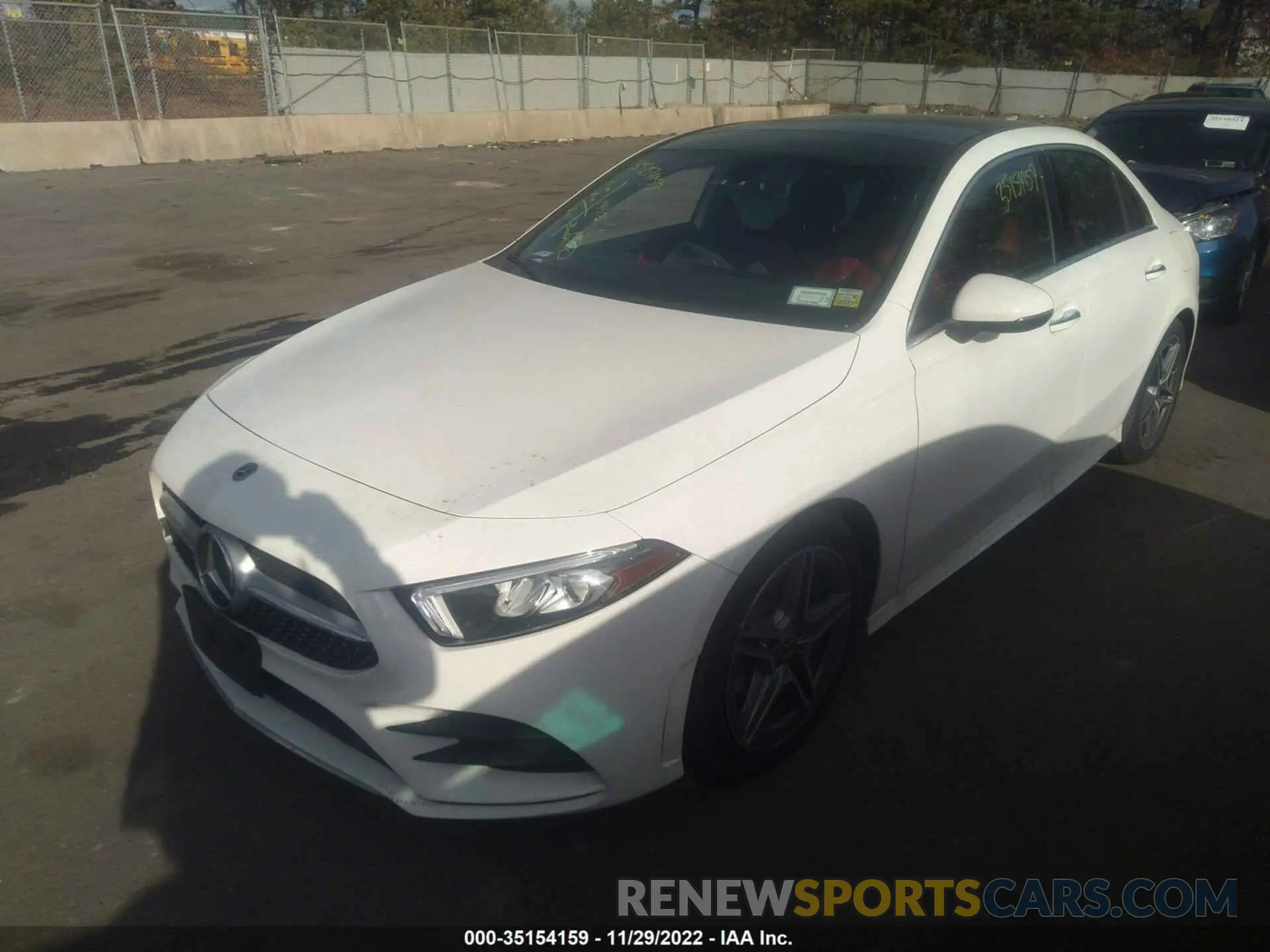 2 Photograph of a damaged car W1K3G4FB9MJ258466 MERCEDES-BENZ A-CLASS 2021