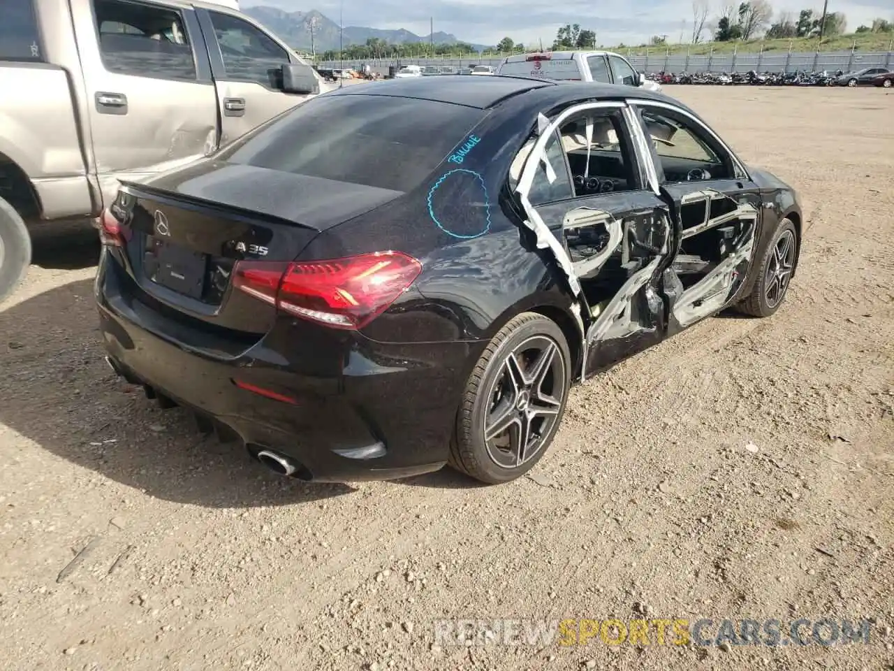 4 Photograph of a damaged car W1K3G5BB0MJ298835 MERCEDES-BENZ A-CLASS 2021