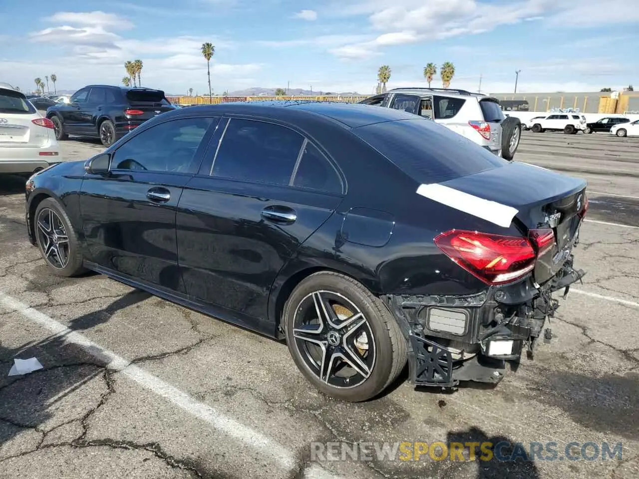2 Photograph of a damaged car W1K3G4EB3NJ357626 MERCEDES-BENZ A-CLASS 2022