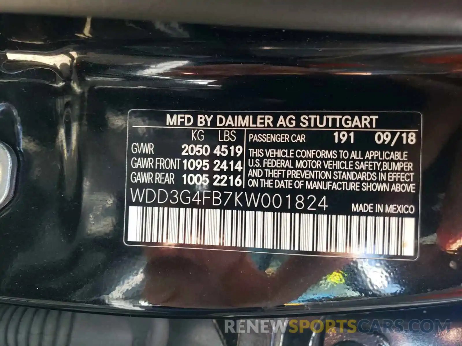 10 Photograph of a damaged car WDD3G4FB7KW001824 MERCEDES-BENZ ALL OTHER 2019