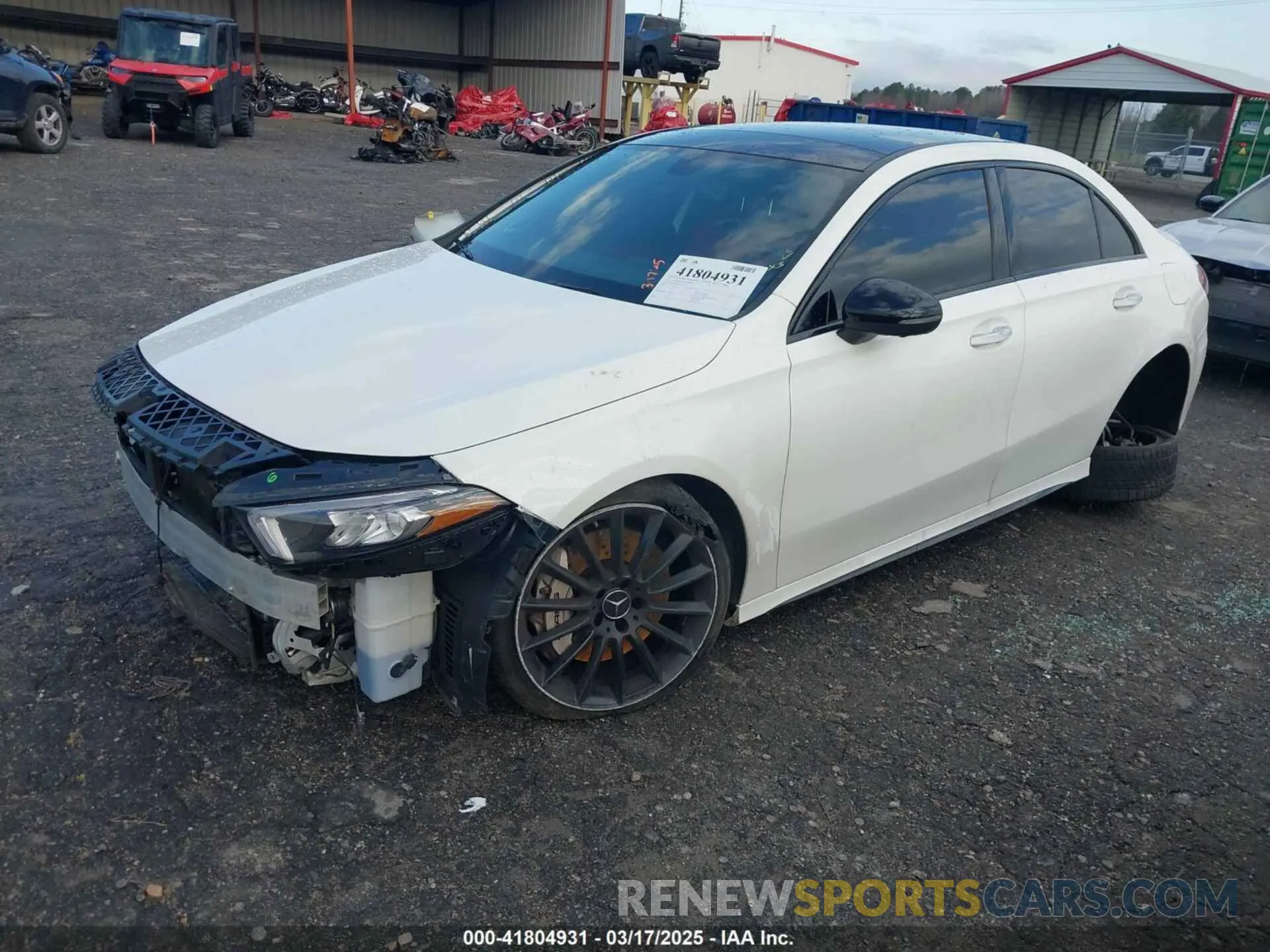 2 Photograph of a damaged car W1K3G5BB6MJ307912 MERCEDES-BENZ AMG A 35 2021
