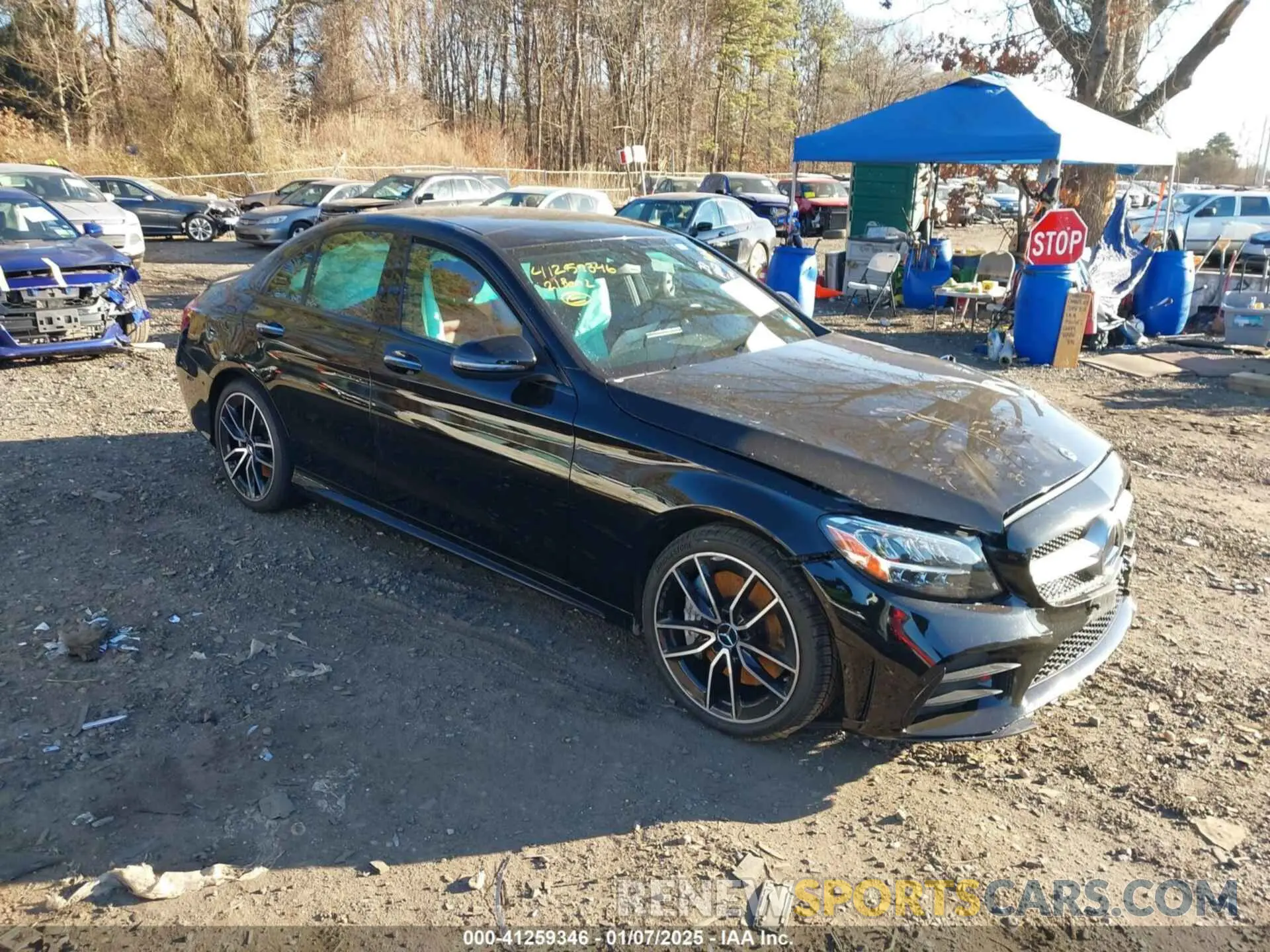 1 Photograph of a damaged car W1KWF6EB1MR628422 MERCEDES-BENZ AMG C 43 2021