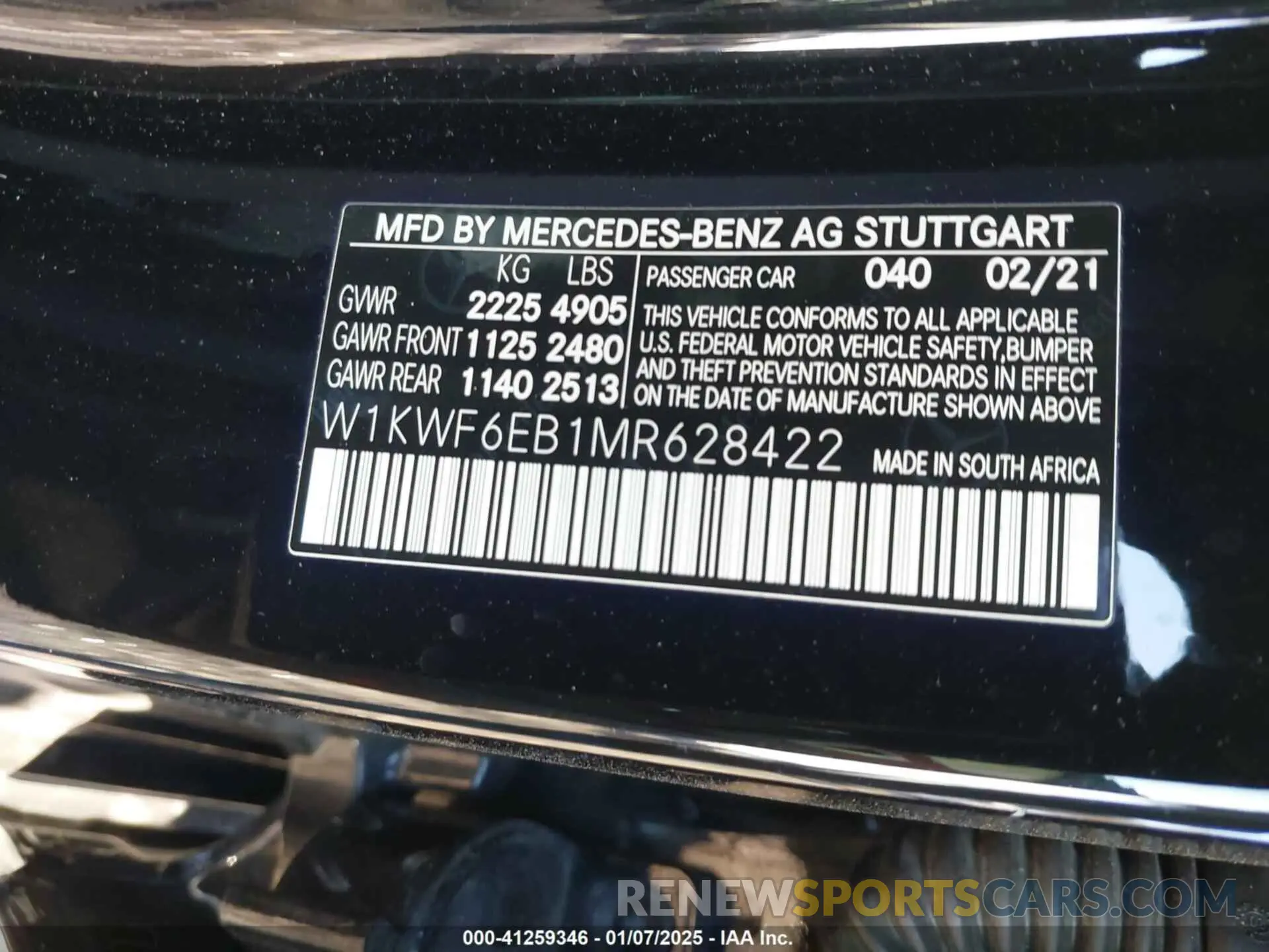 9 Photograph of a damaged car W1KWF6EB1MR628422 MERCEDES-BENZ AMG C 43 2021