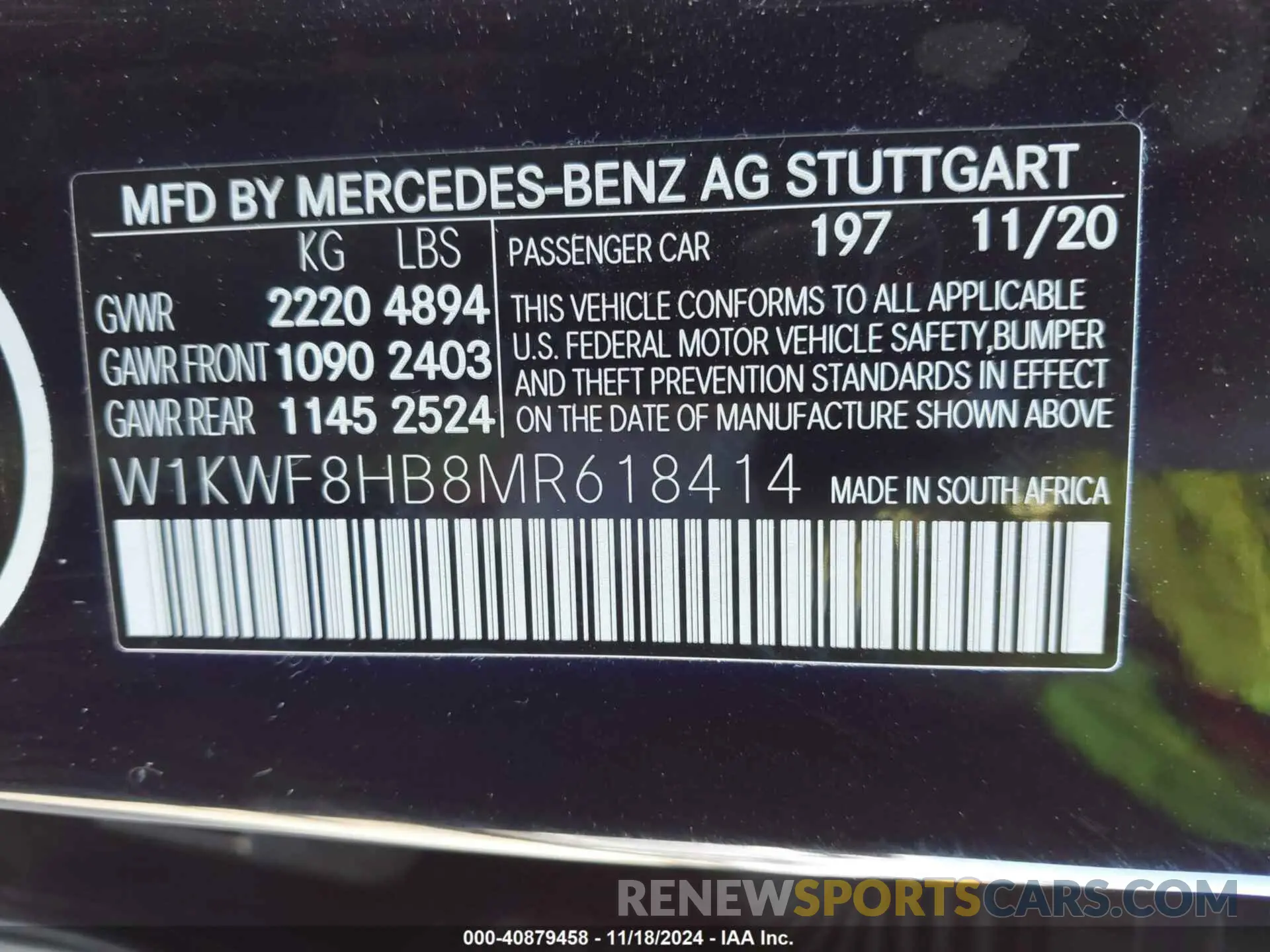 9 Photograph of a damaged car W1KWF8HB8MR618414 MERCEDES-BENZ AMG C 63 2021