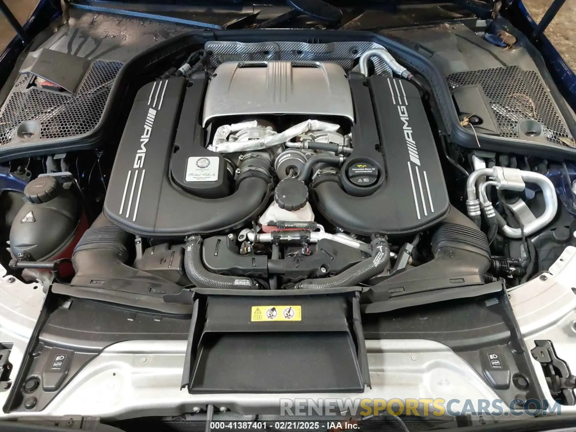 10 Photograph of a damaged car W1KWF8HBXMR647994 MERCEDES-BENZ AMG C 63 2021