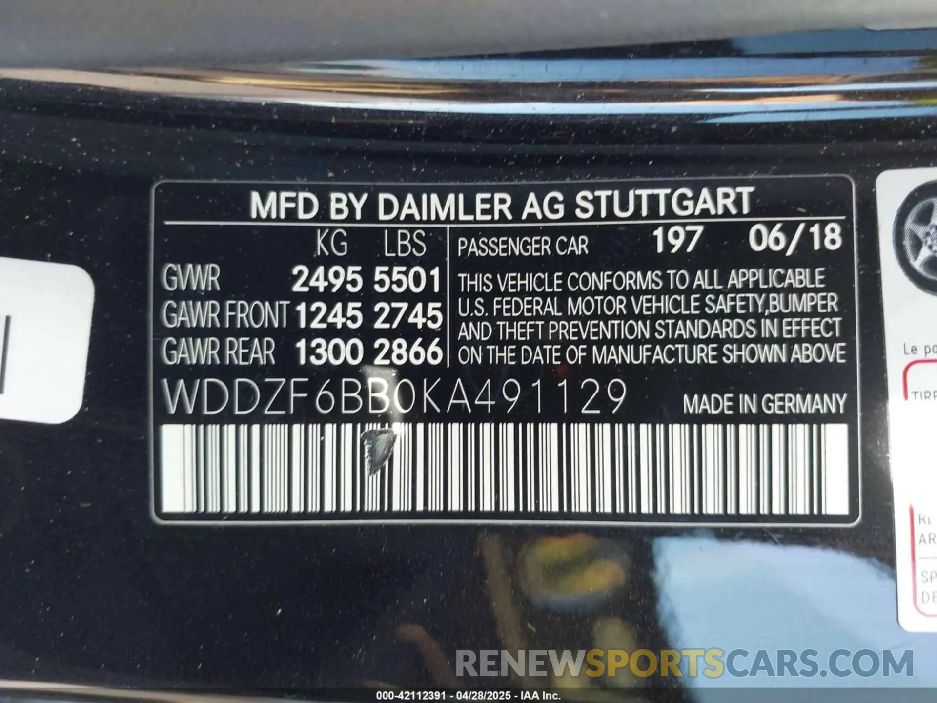 9 Photograph of a damaged car WDDZF6BB0KA491129 MERCEDES-BENZ AMG E 53 2019