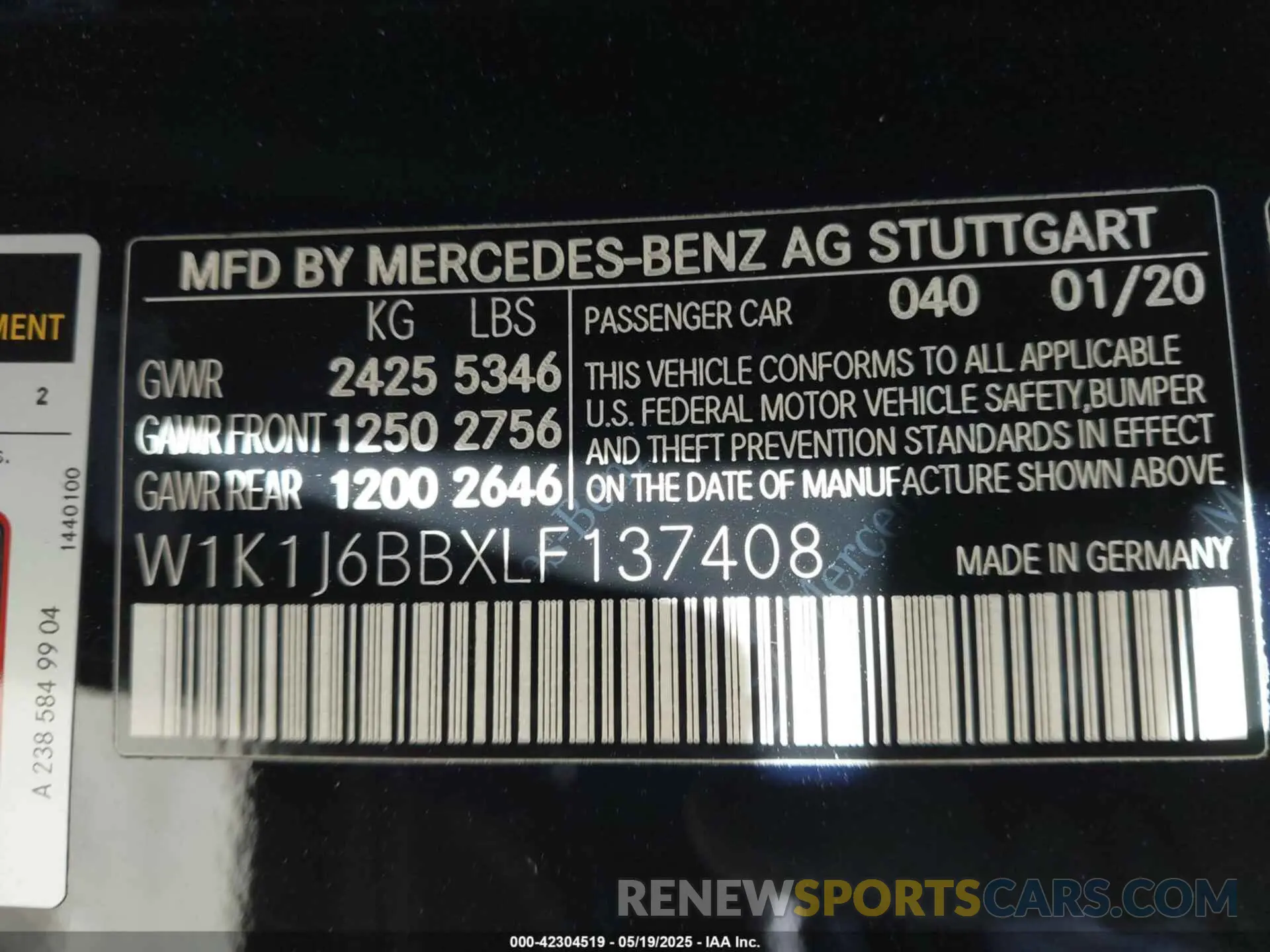 9 Photograph of a damaged car W1K1J6BBXLF137408 MERCEDES-BENZ AMG E 53 2020