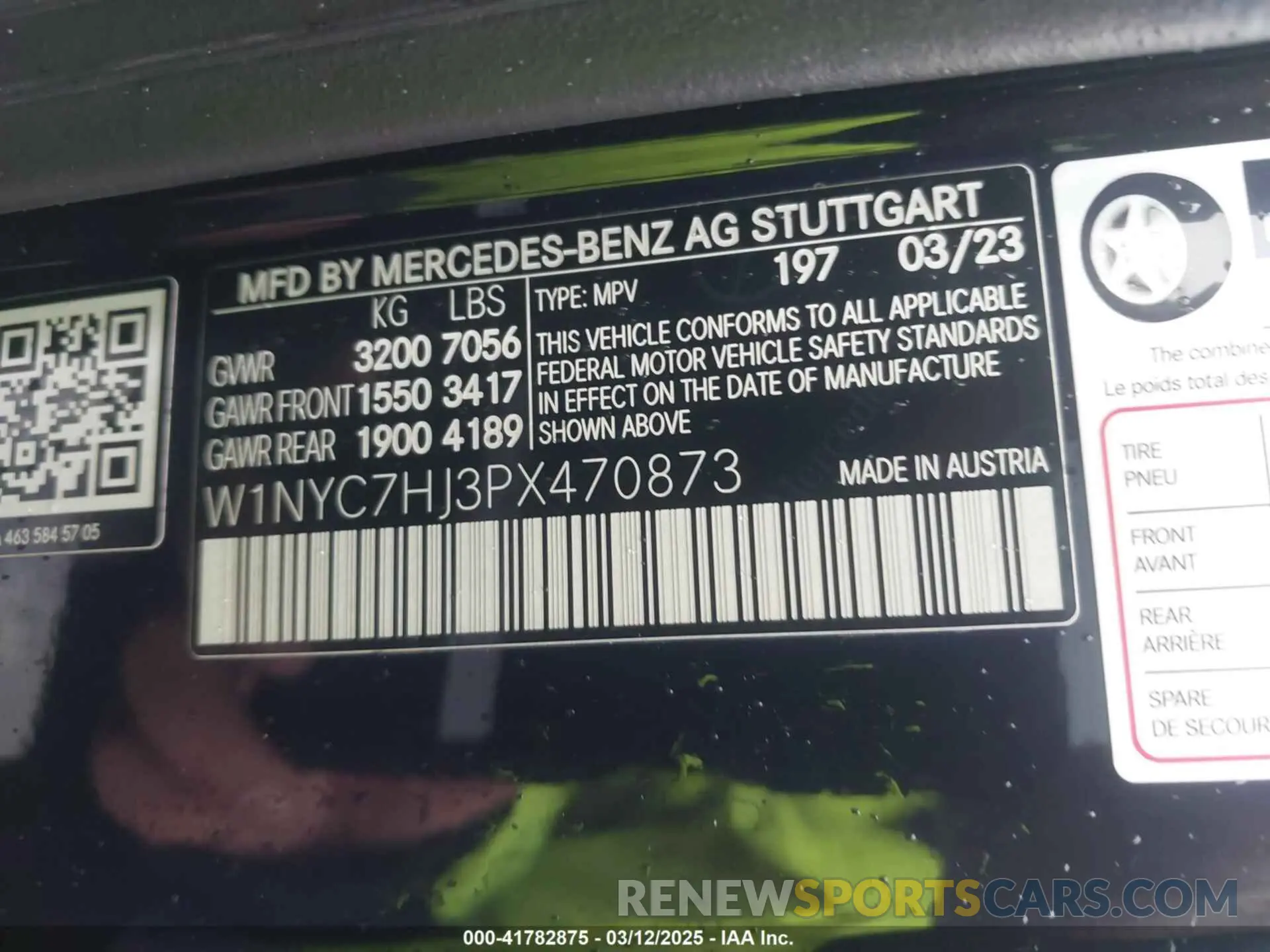 9 Photograph of a damaged car W1NYC7HJ3PX470873 MERCEDES-BENZ AMG G 63 2023