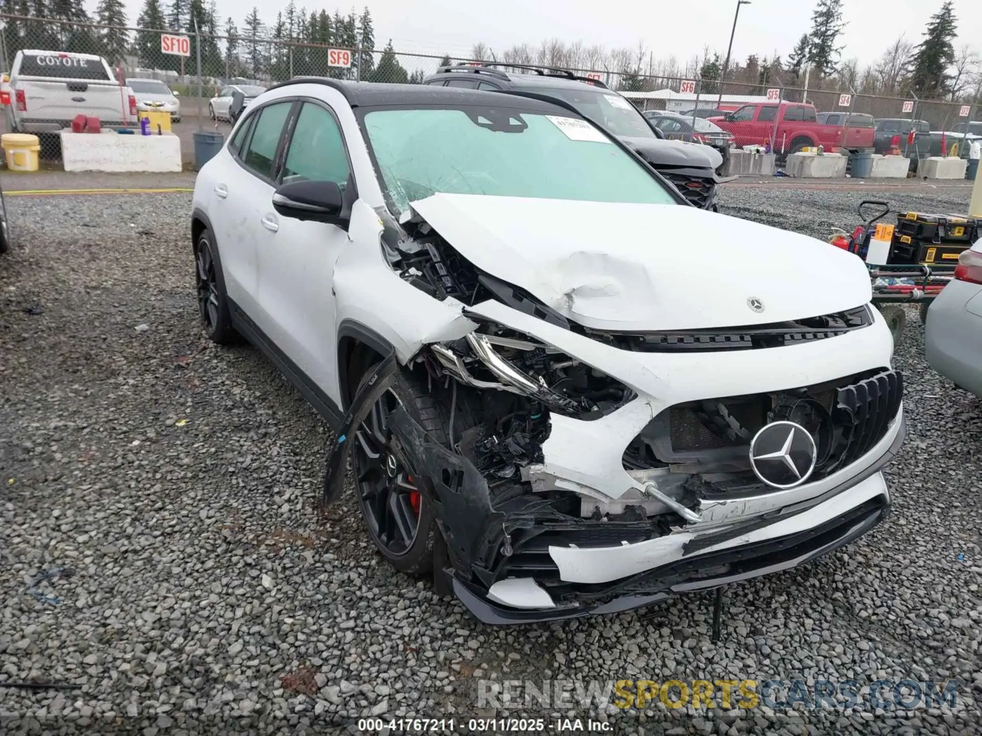 1 Photograph of a damaged car W1N4N5DB8PJ496321 MERCEDES-BENZ AMG GLA 45 2023