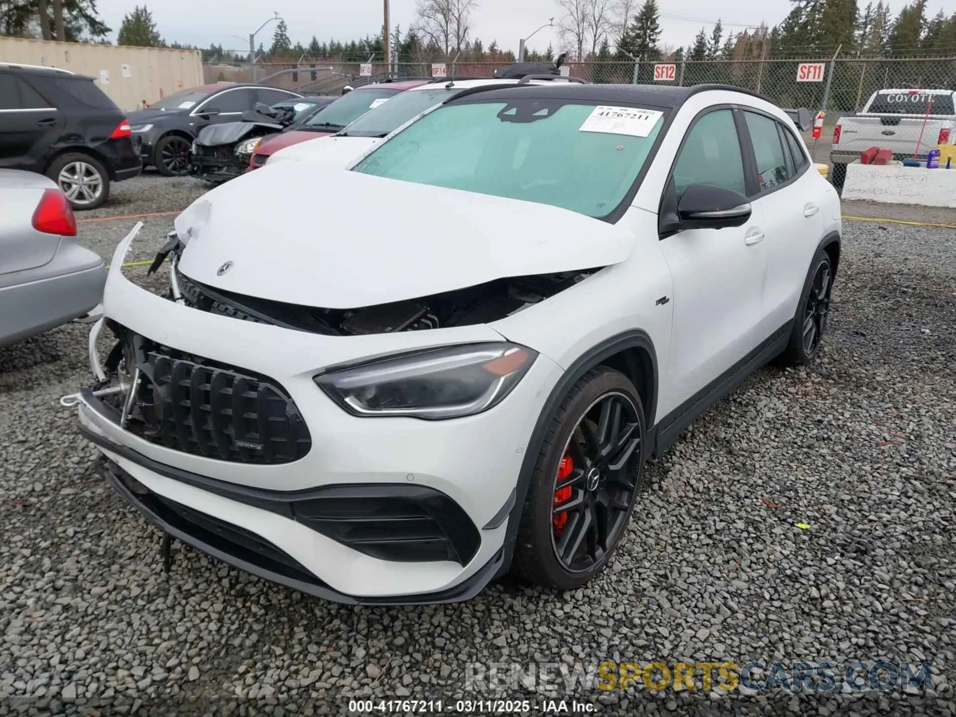 2 Photograph of a damaged car W1N4N5DB8PJ496321 MERCEDES-BENZ AMG GLA 45 2023