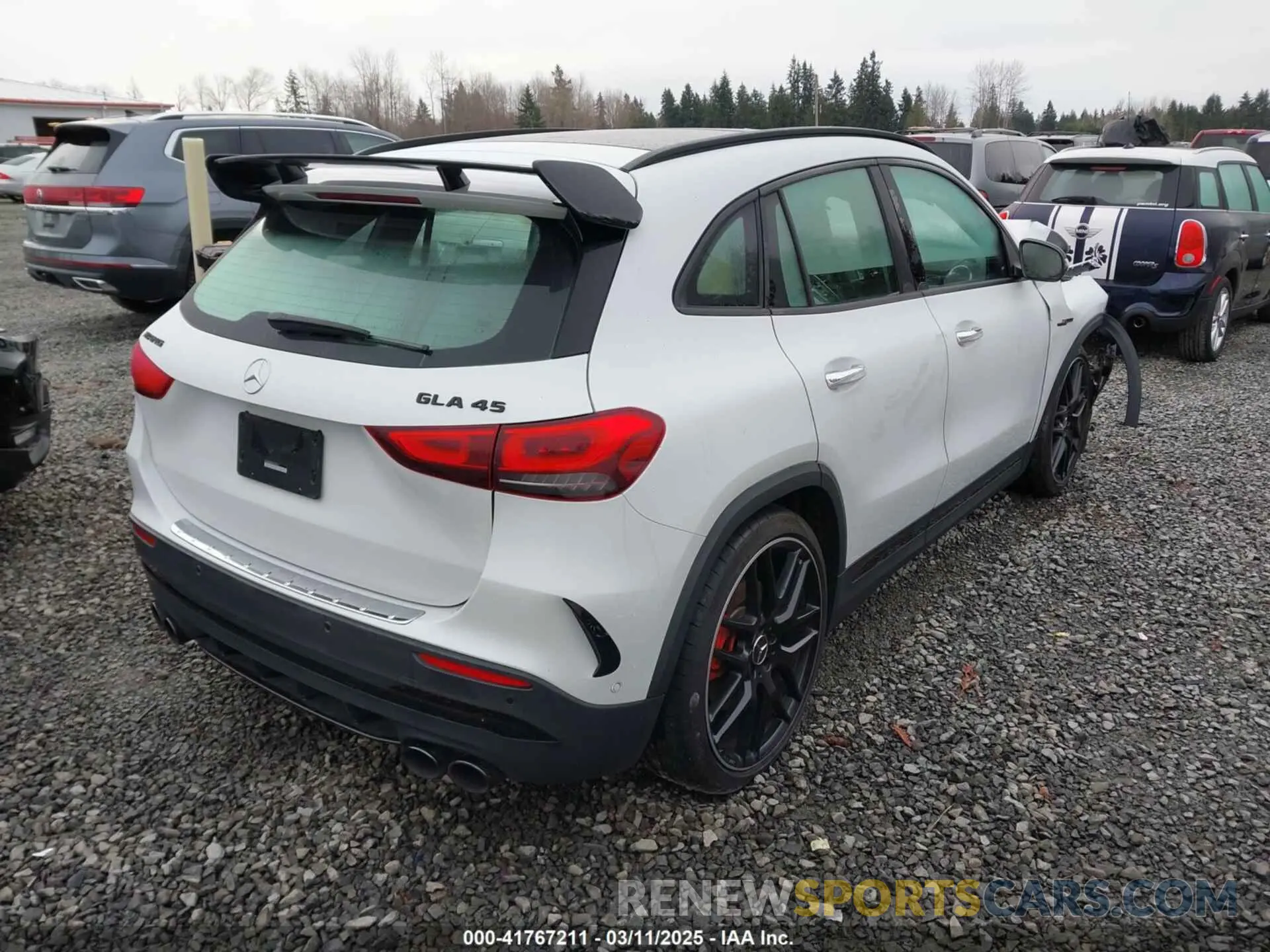 4 Photograph of a damaged car W1N4N5DB8PJ496321 MERCEDES-BENZ AMG GLA 45 2023