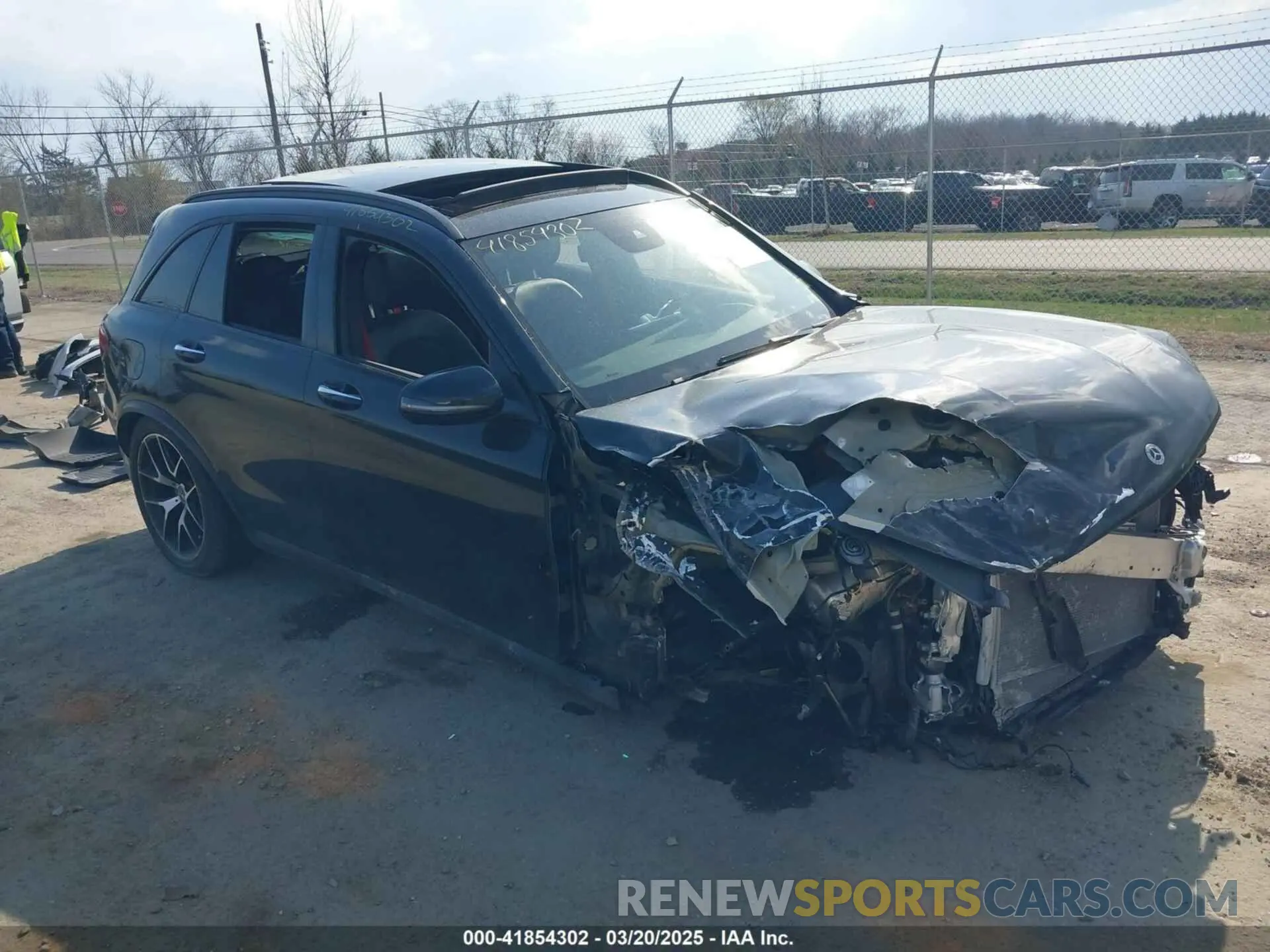 1 Photograph of a damaged car W1N0G6EB5MF906214 MERCEDES-BENZ AMG GLC 43 2021