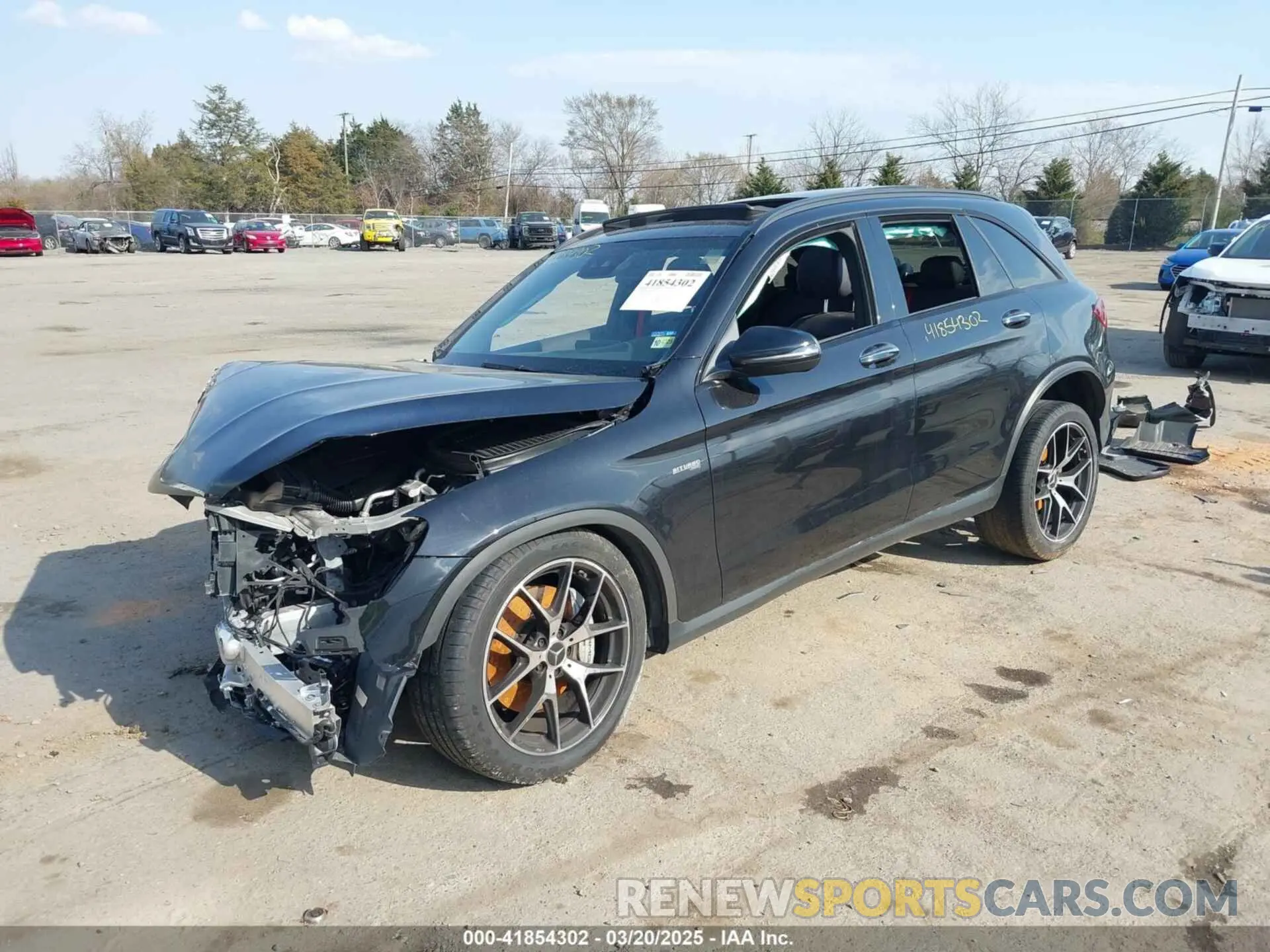 2 Photograph of a damaged car W1N0G6EB5MF906214 MERCEDES-BENZ AMG GLC 43 2021