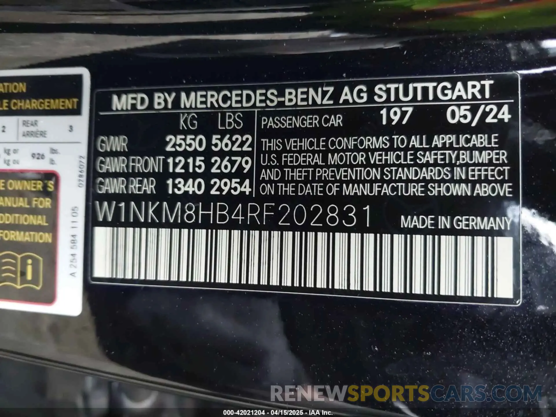 9 Photograph of a damaged car W1NKM8HB4RF202831 MERCEDES-BENZ AMG GLC 43 2024