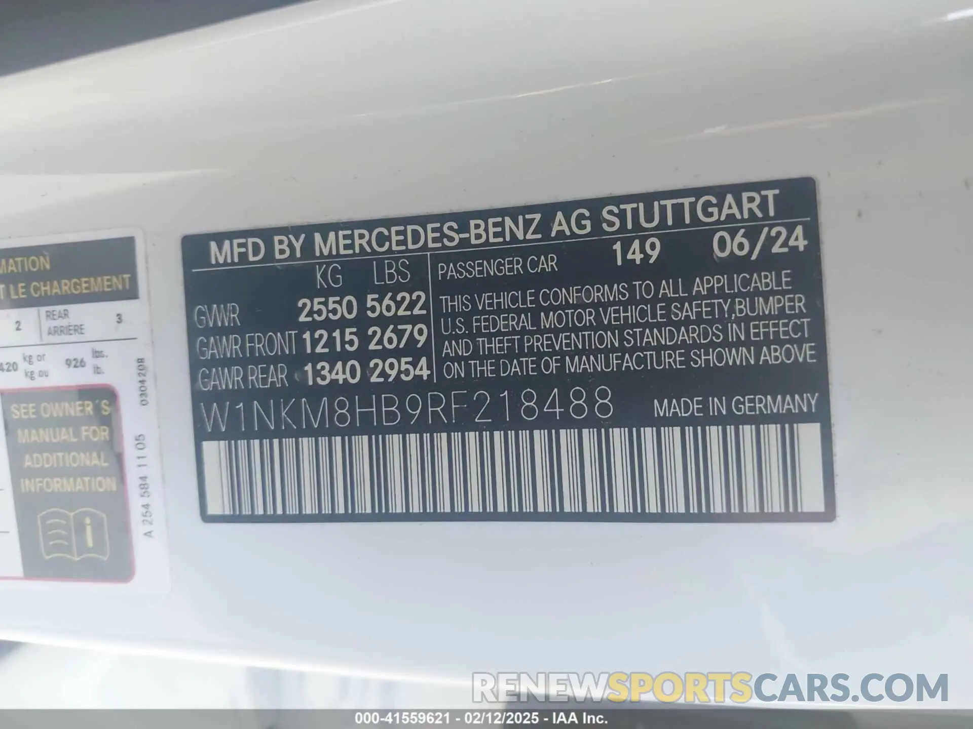9 Photograph of a damaged car W1NKM8HB9RF218488 MERCEDES-BENZ AMG GLC 43 2024