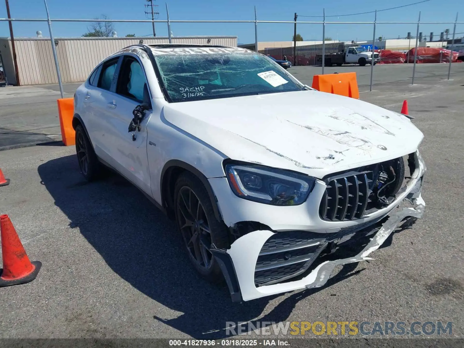1 Photograph of a damaged car WDC0J6EB4LF752953 MERCEDES-BENZ AMG GLC 43 COUPE 2020