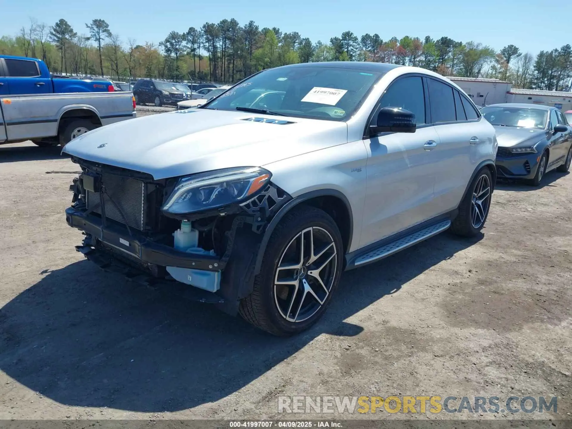 2 Photograph of a damaged car 4JGED6EBXKA153369 MERCEDES-BENZ AMG GLE 43 COUPE 2019