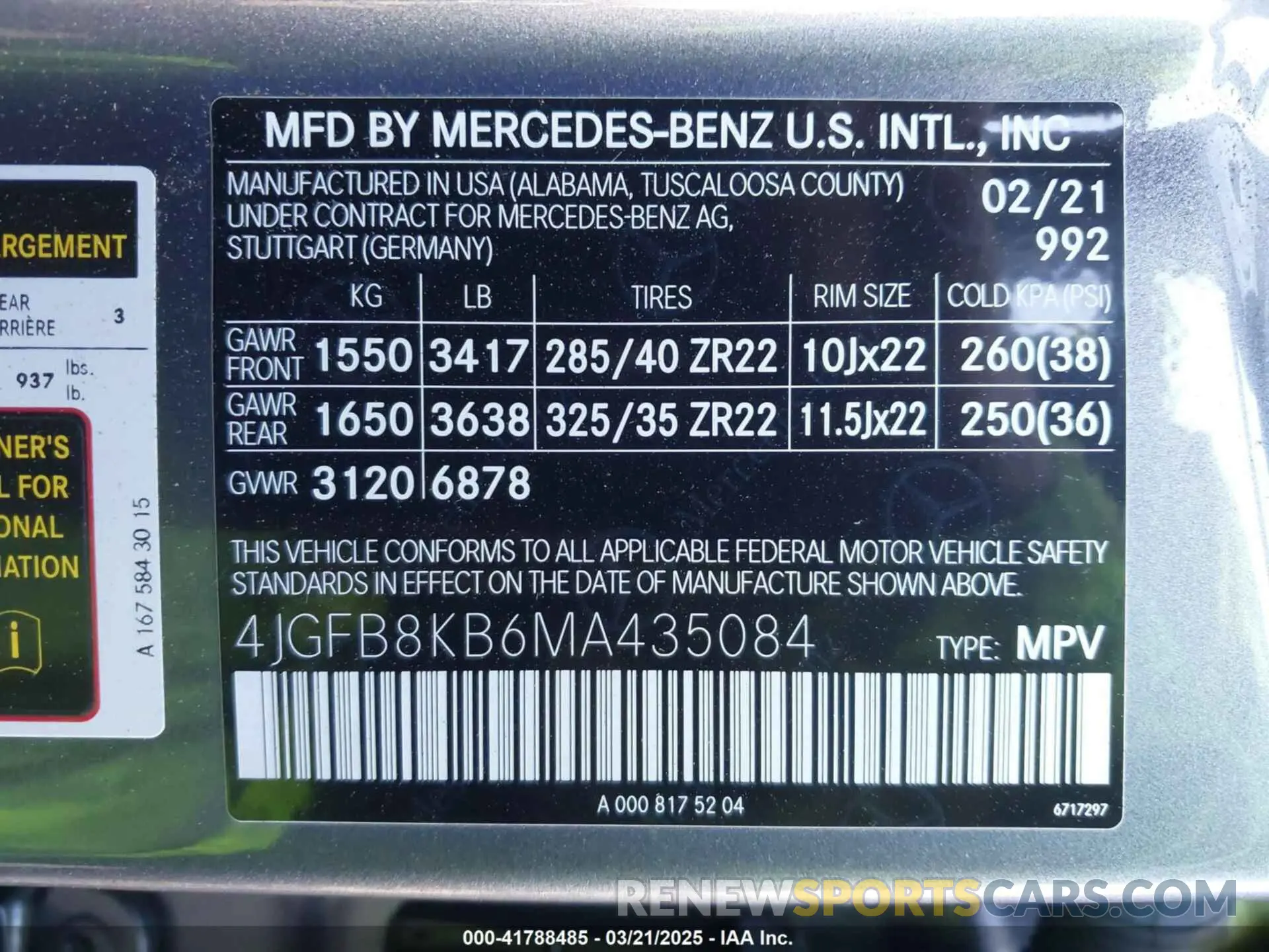 9 Photograph of a damaged car 4JGFB8KB6MA435084 MERCEDES-BENZ AMG GLE 63 2021
