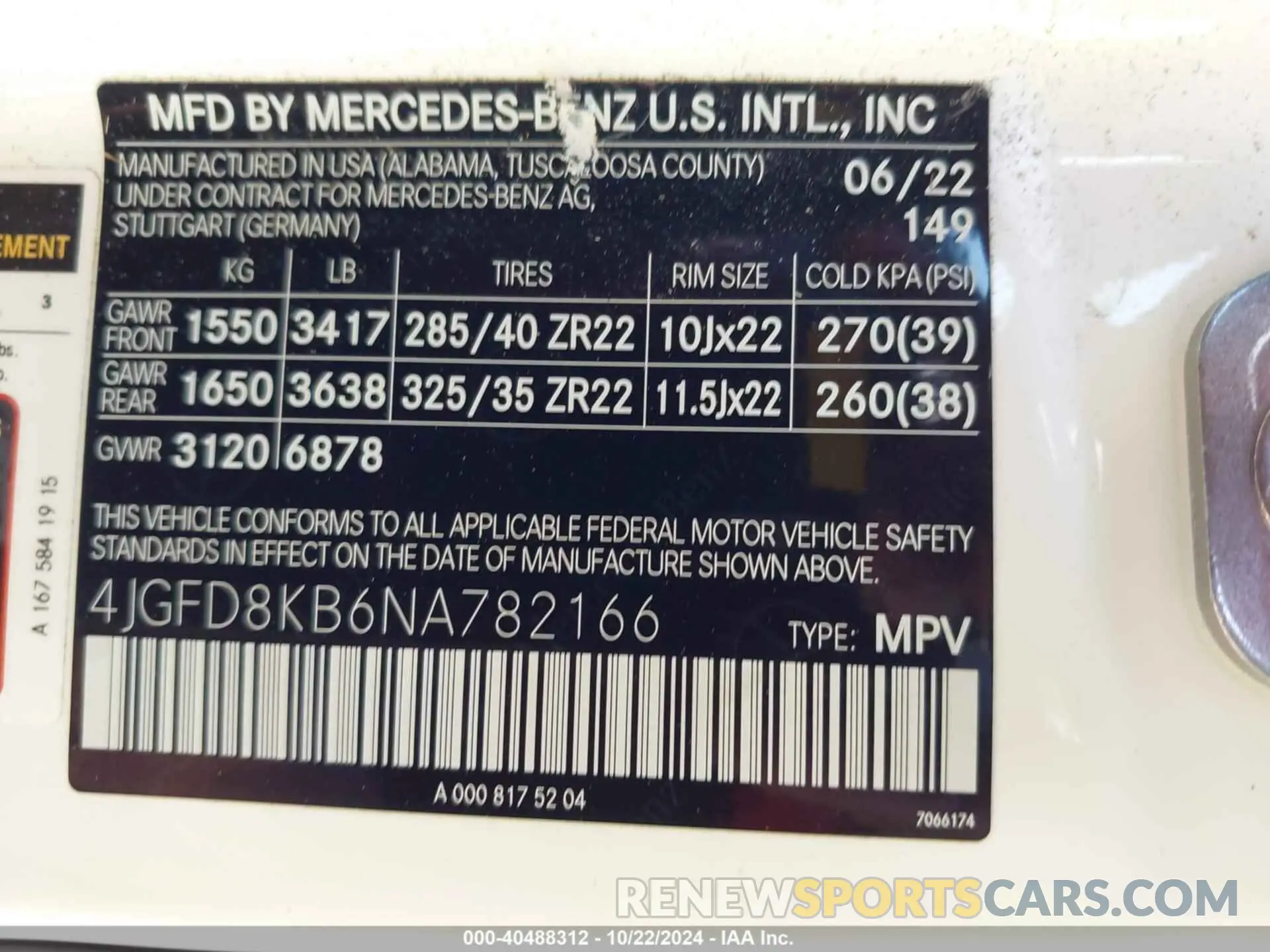 9 Photograph of a damaged car 4JGFD8KB6NA782166 MERCEDES-BENZ AMG GLE 63 COUPE 2022
