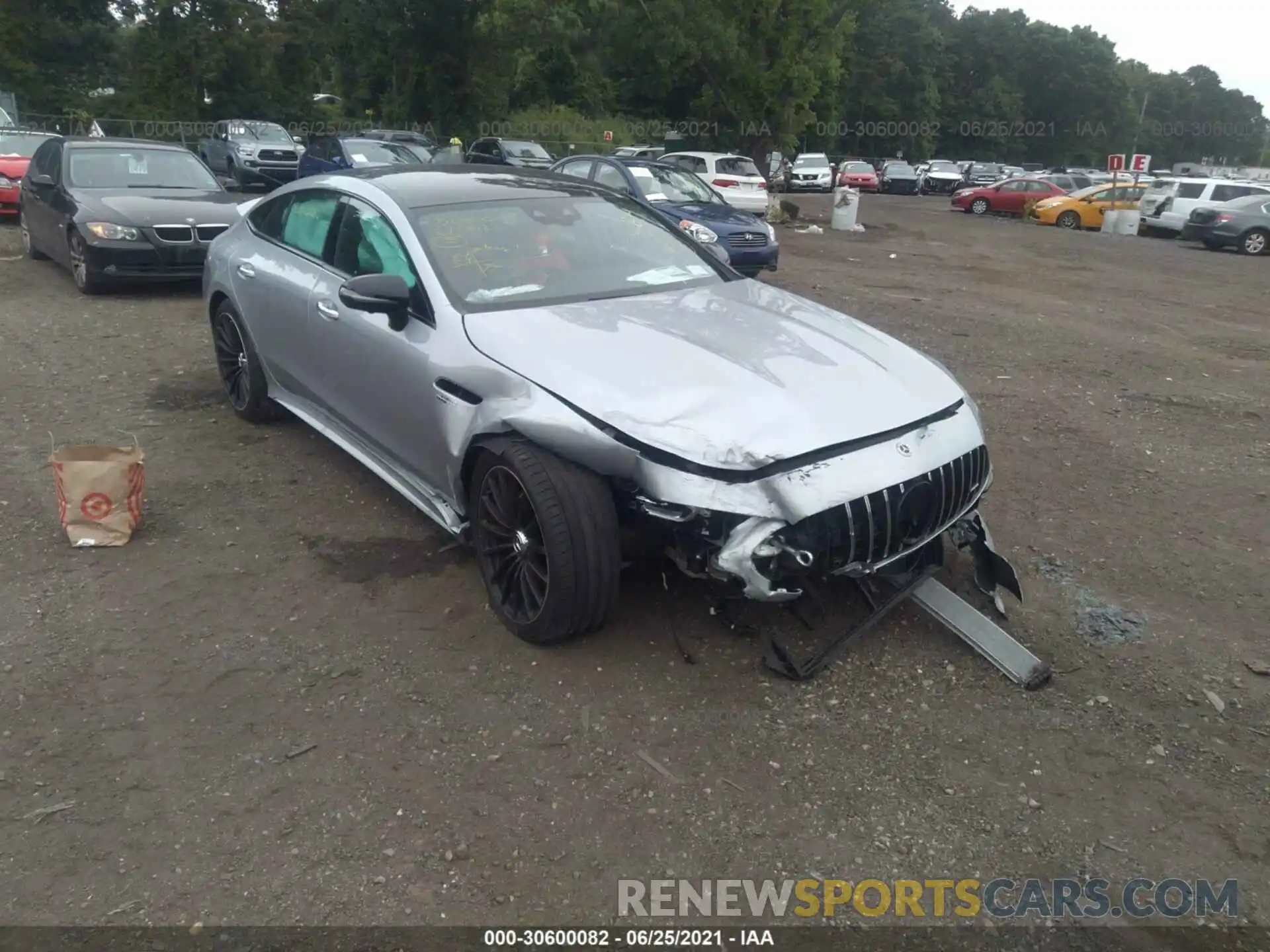 1 Photograph of a damaged car W1K7X6BB1MA038614 MERCEDES-BENZ AMG GT 2021