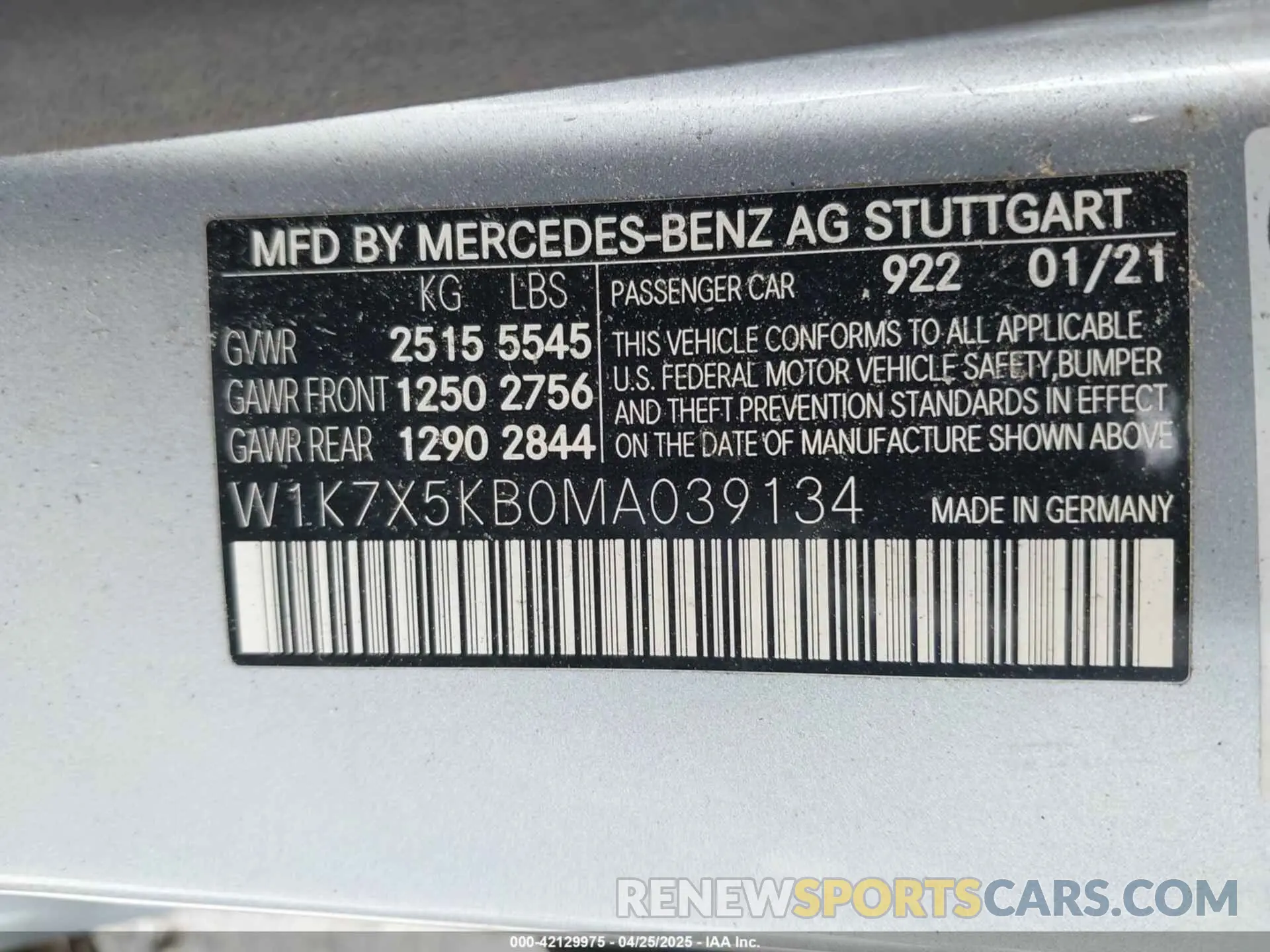 9 Photograph of a damaged car W1K7X5KB0MA039134 MERCEDES-BENZ AMG GT 43 4-DOOR COUPE 2021