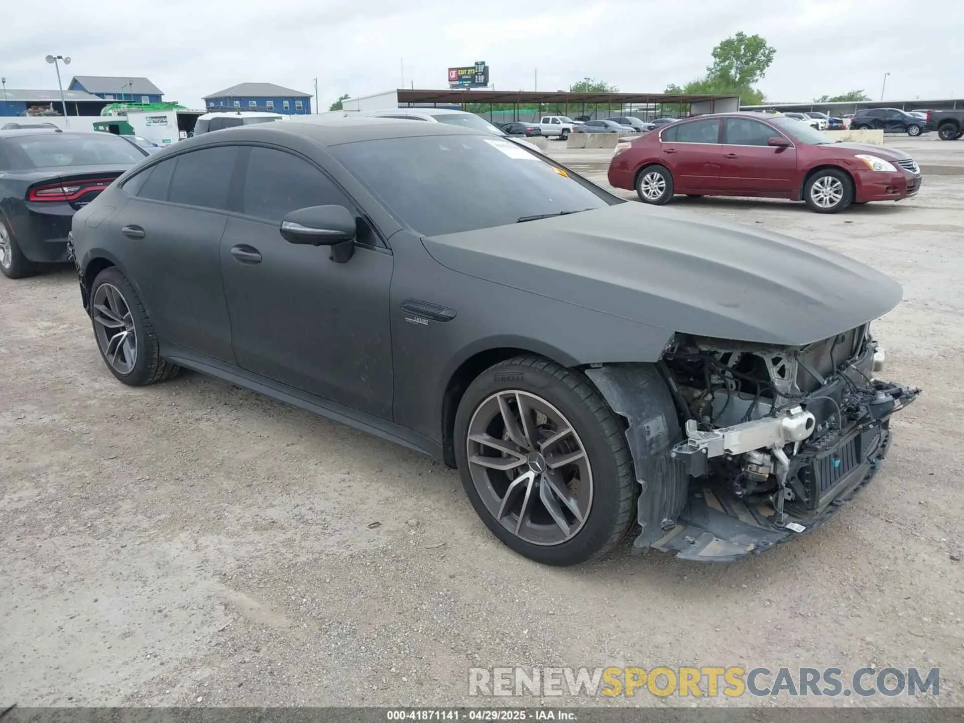 1 Photograph of a damaged car W1K7X5KB4MA035250 MERCEDES-BENZ AMG GT 43 4-DOOR COUPE 2021