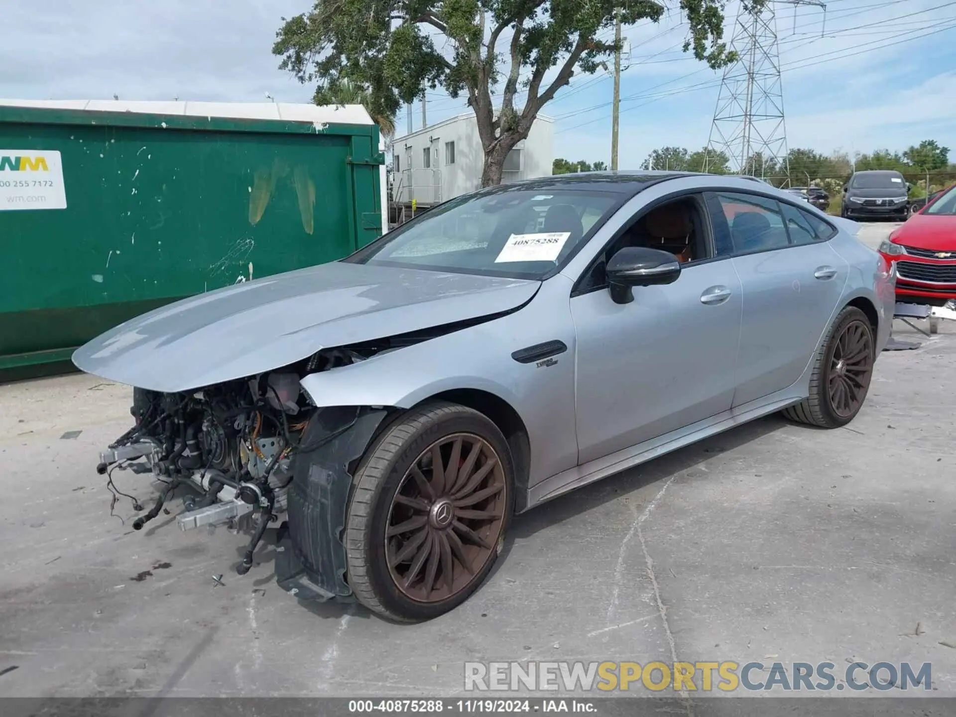 2 Photograph of a damaged car W1K7X5KB0NA049468 MERCEDES-BENZ AMG GT 43 4-DOOR COUPE 2022