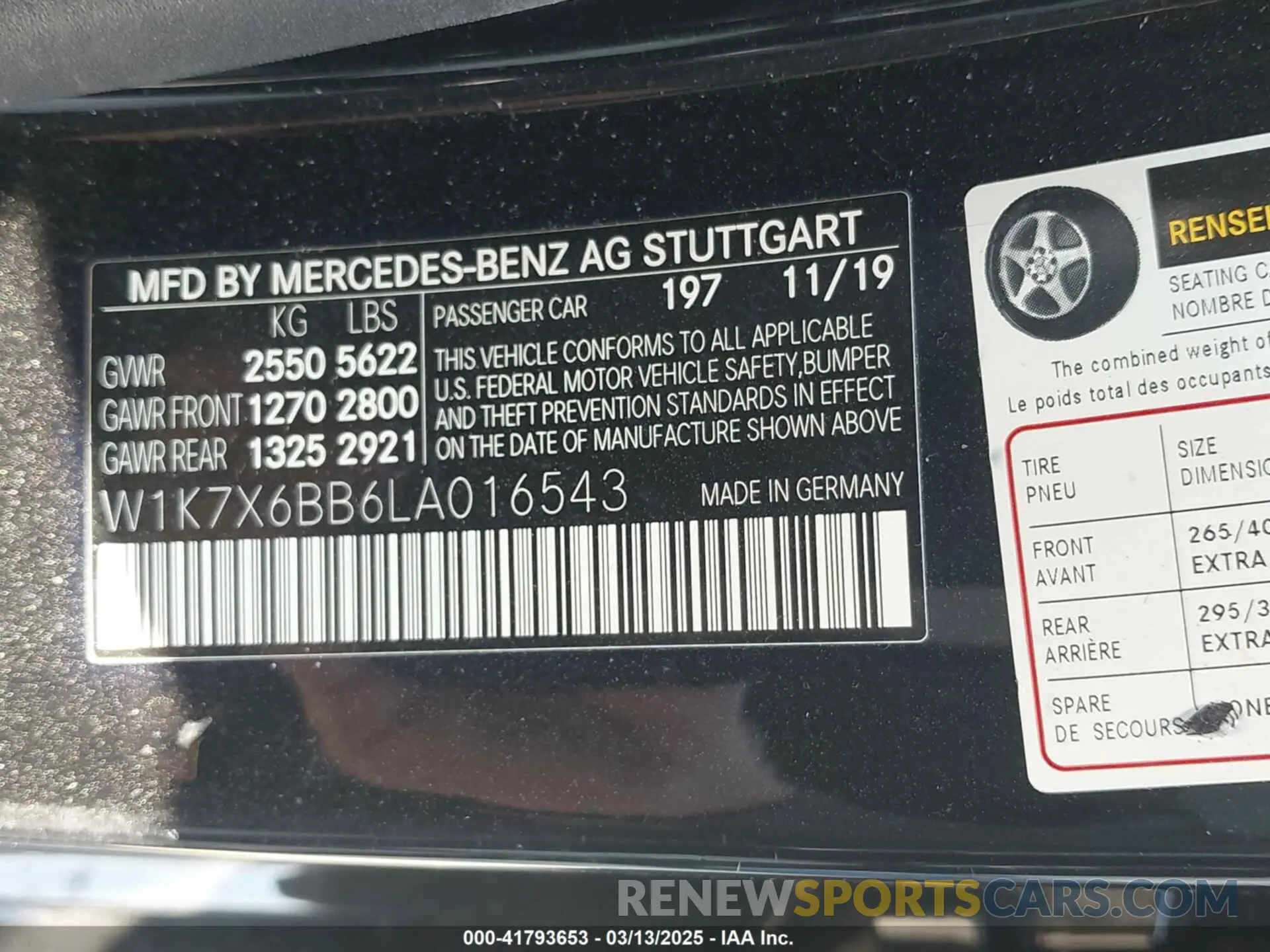 9 Photograph of a damaged car W1K7X6BB6LA016543 MERCEDES-BENZ AMG GT 53 4-DOOR COUPE 2020