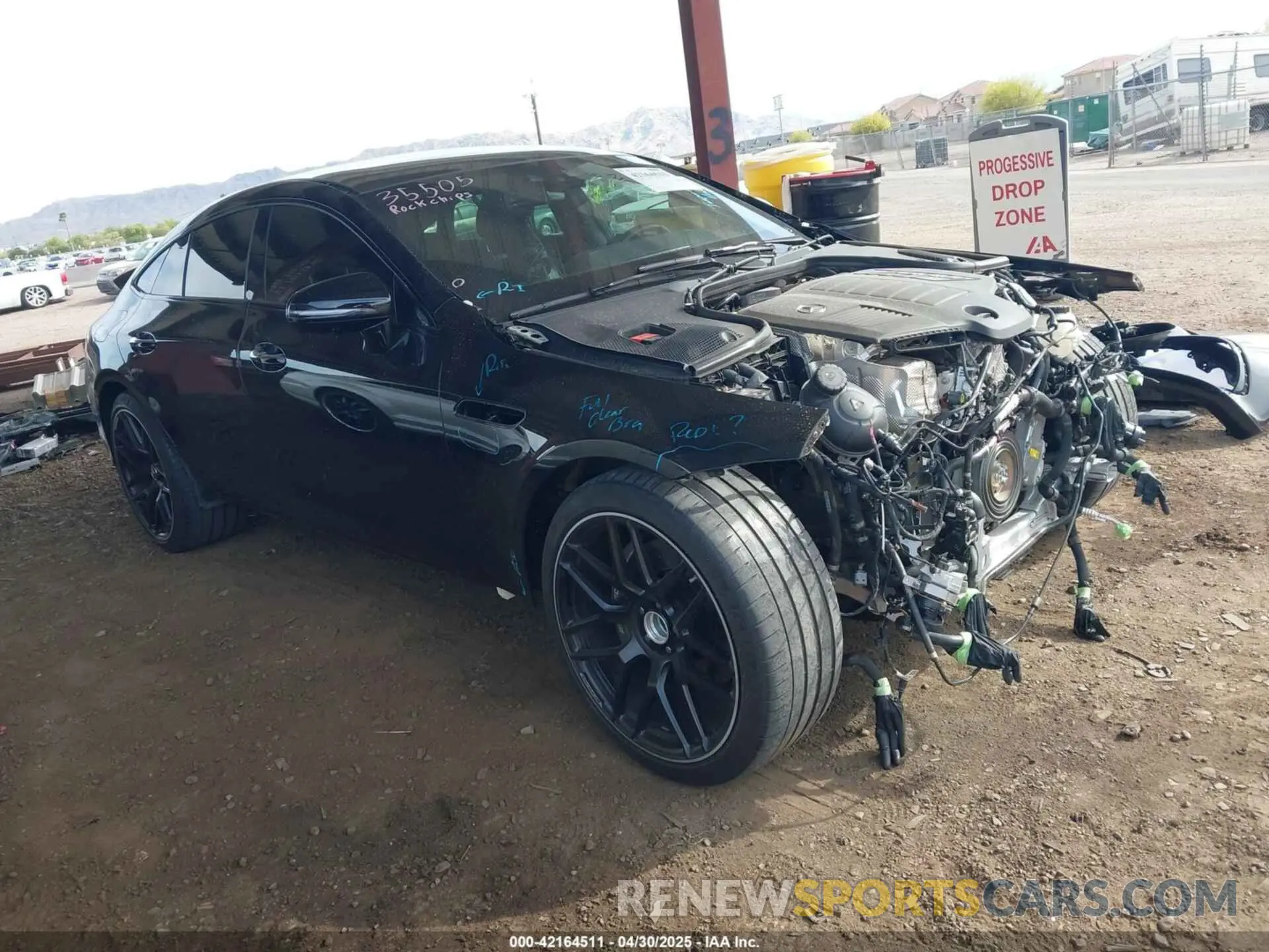 1 Photograph of a damaged car WDD7X6BB3LA014975 MERCEDES-BENZ AMG GT 53 4-DOOR COUPE 2020
