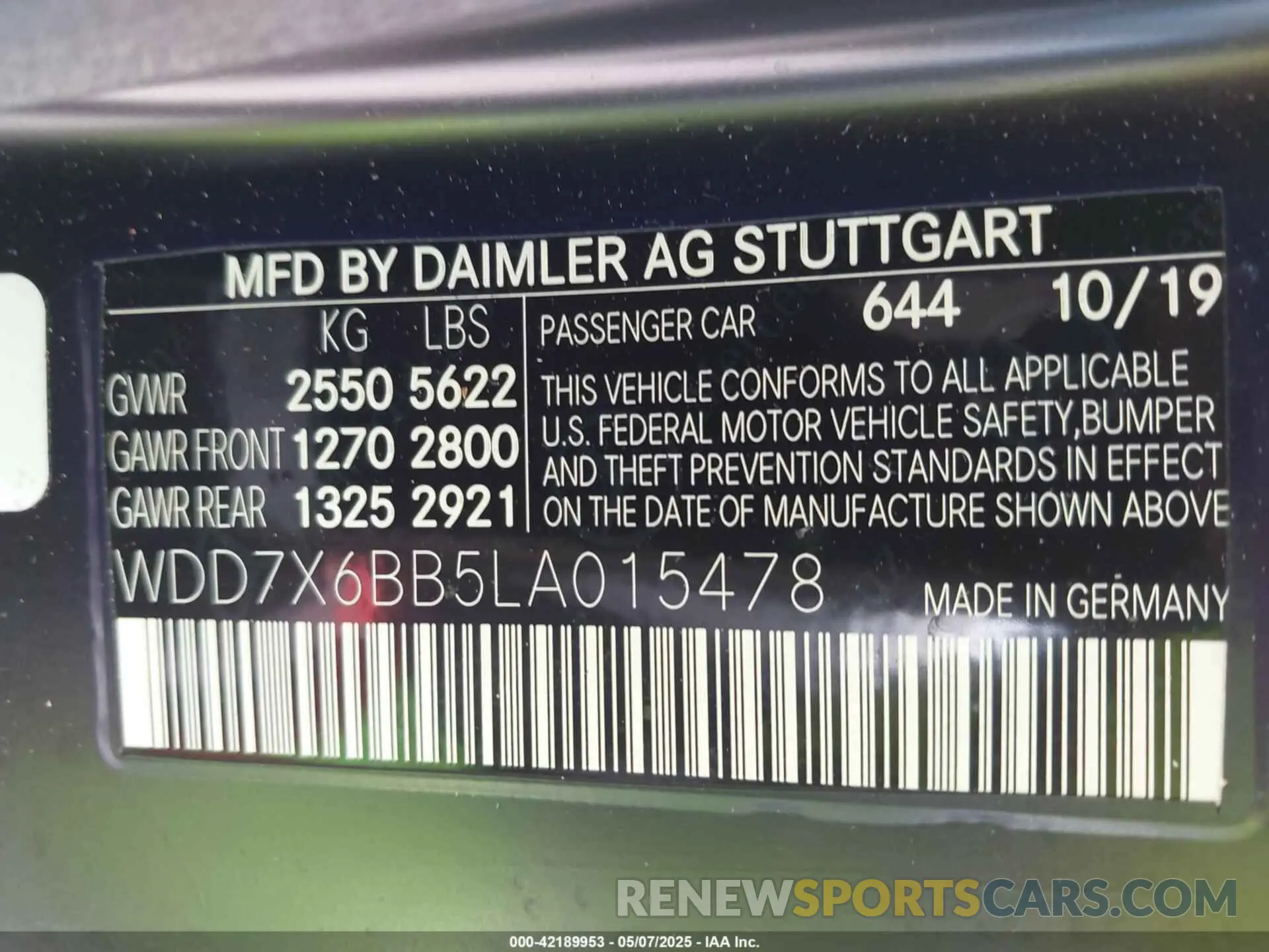 9 Photograph of a damaged car WDD7X6BB5LA015478 MERCEDES-BENZ AMG GT 53 4-DOOR COUPE 2020
