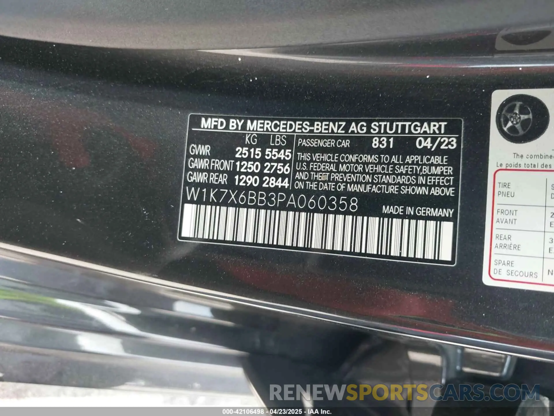 9 Photograph of a damaged car W1K7X6BB3PA060358 MERCEDES-BENZ AMG GT 53 4-DOOR COUPE 2023