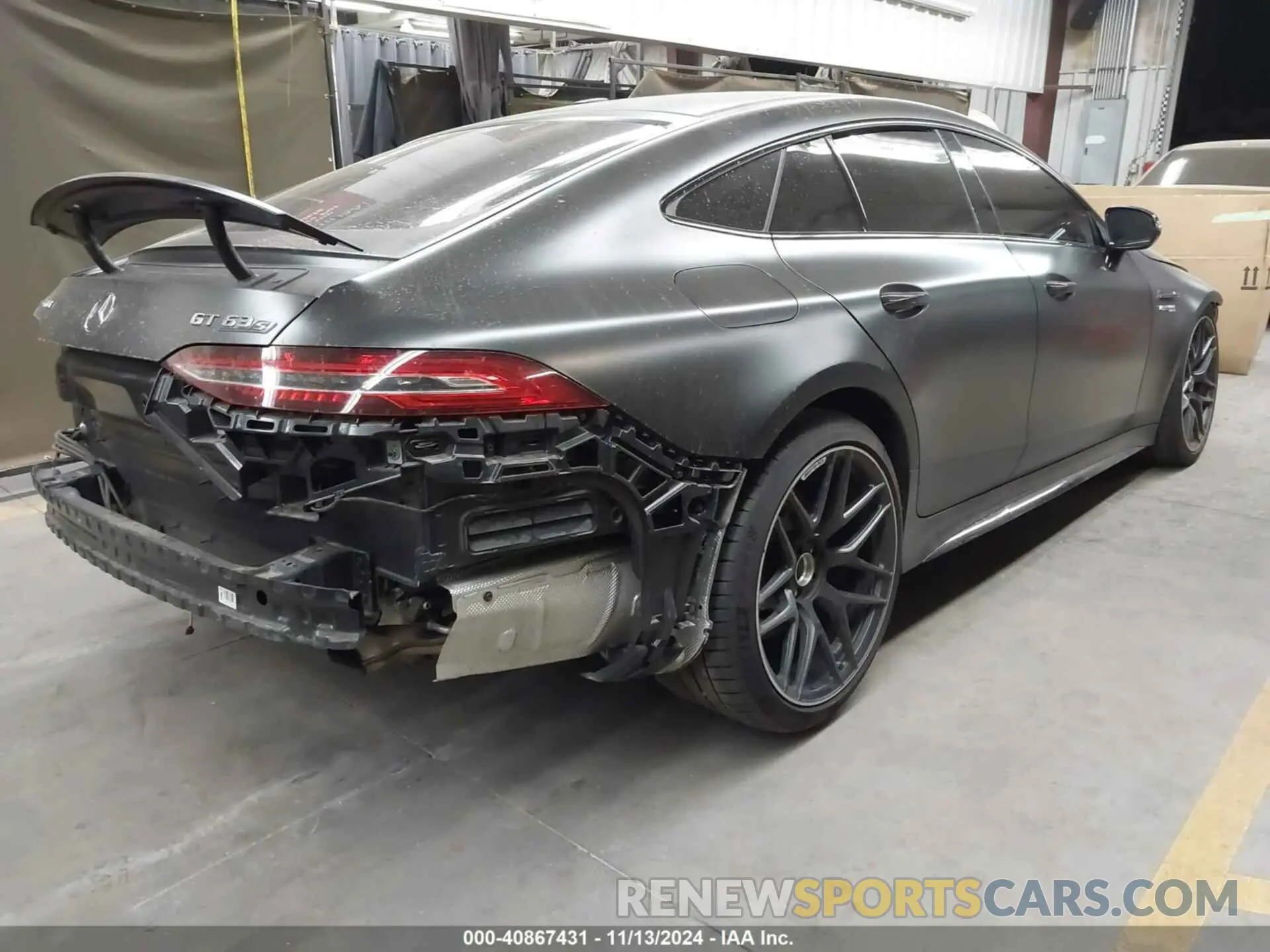 4 Photograph of a damaged car W1K7X8KB3MA037573 MERCEDES-BENZ AMG GT 63 4-DOOR COUPE 2021